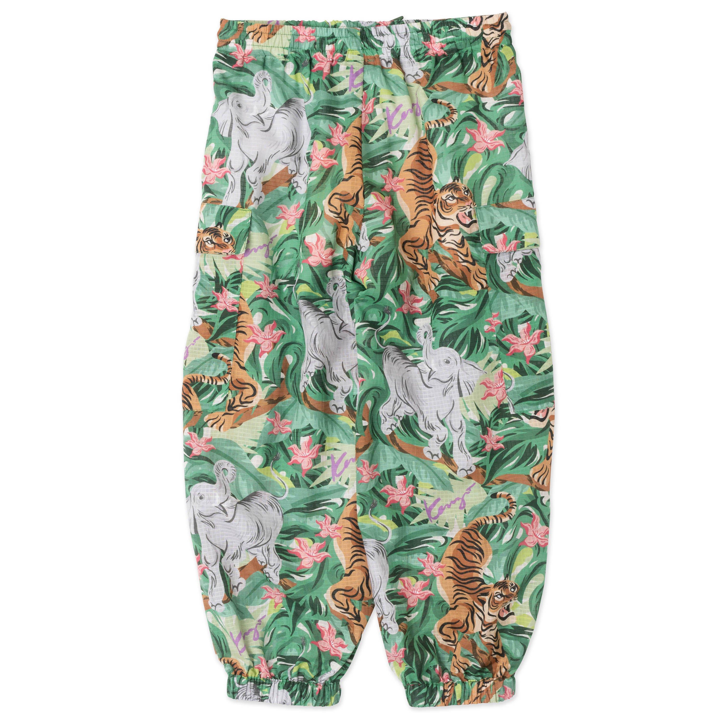 Forest Green - Kenzo - Kids' Patterned Harem Trousers - 2