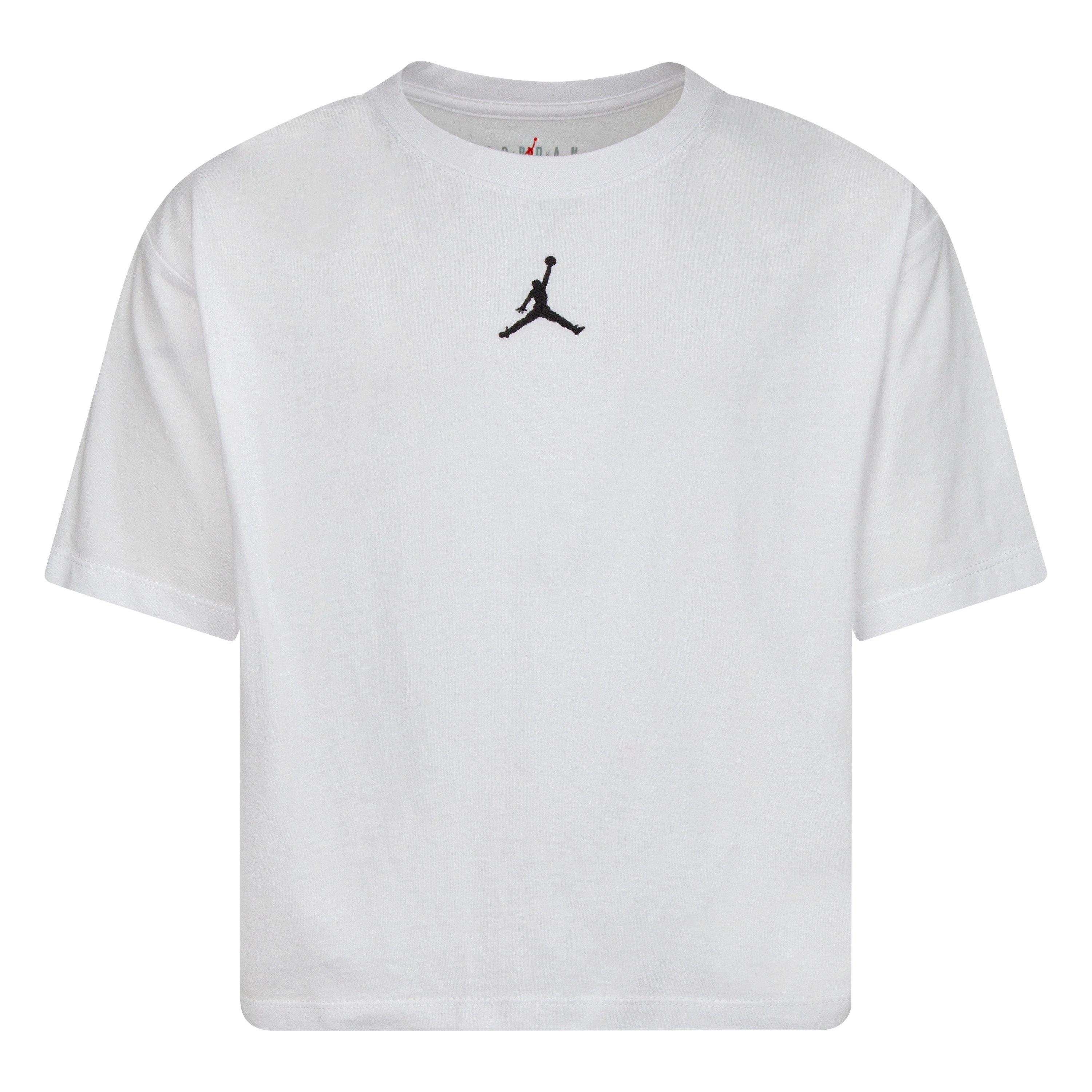 White/Blk SL - Air Jordan - Jumpman Cropped T-Shirt Junior Girls - 1
