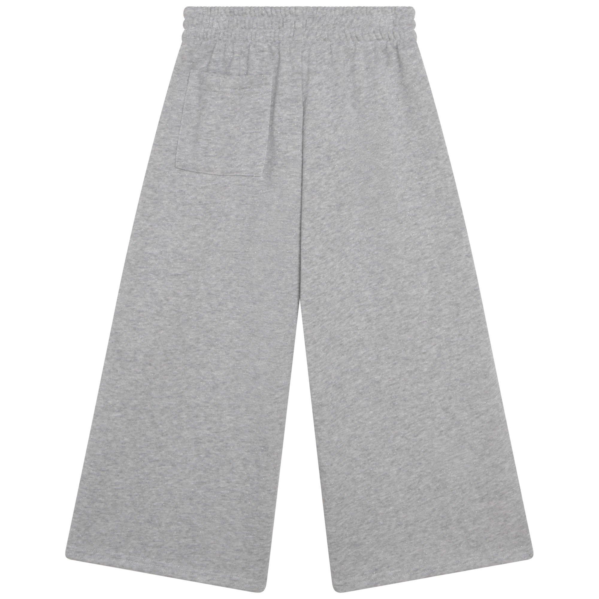 Grey Marl - Kenzo - Kids' Open Hem Jersey Joggers - 2