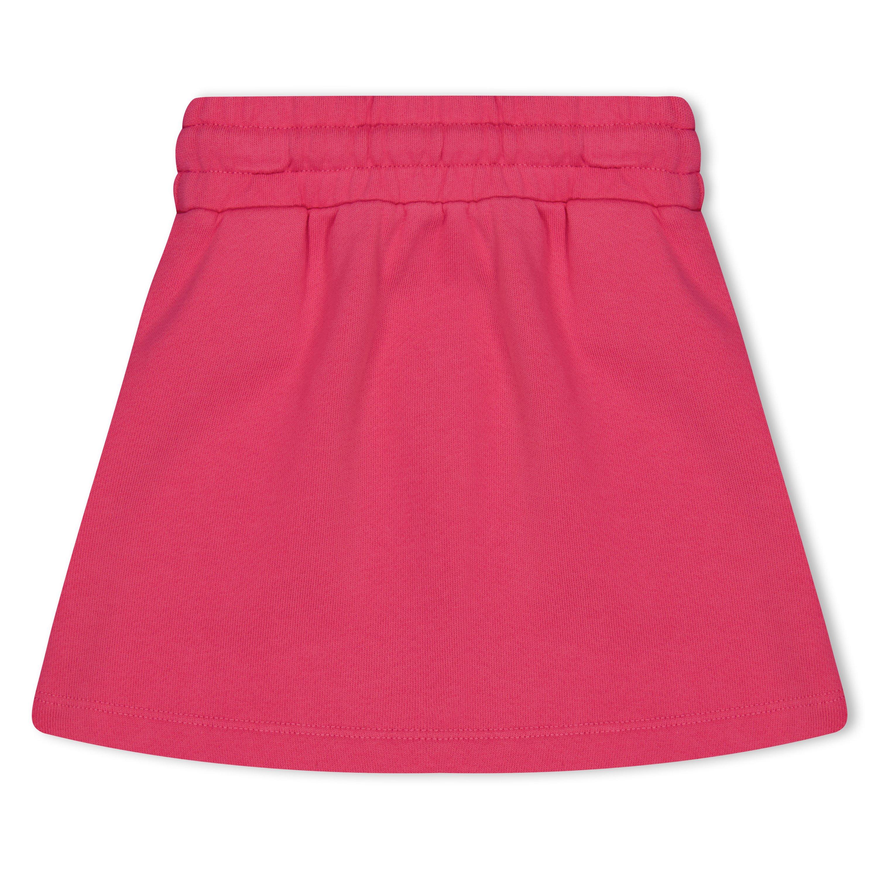 Fuschia 3201 - Off White - Kids  Logo Skirt with Elasticated Waistband - 2