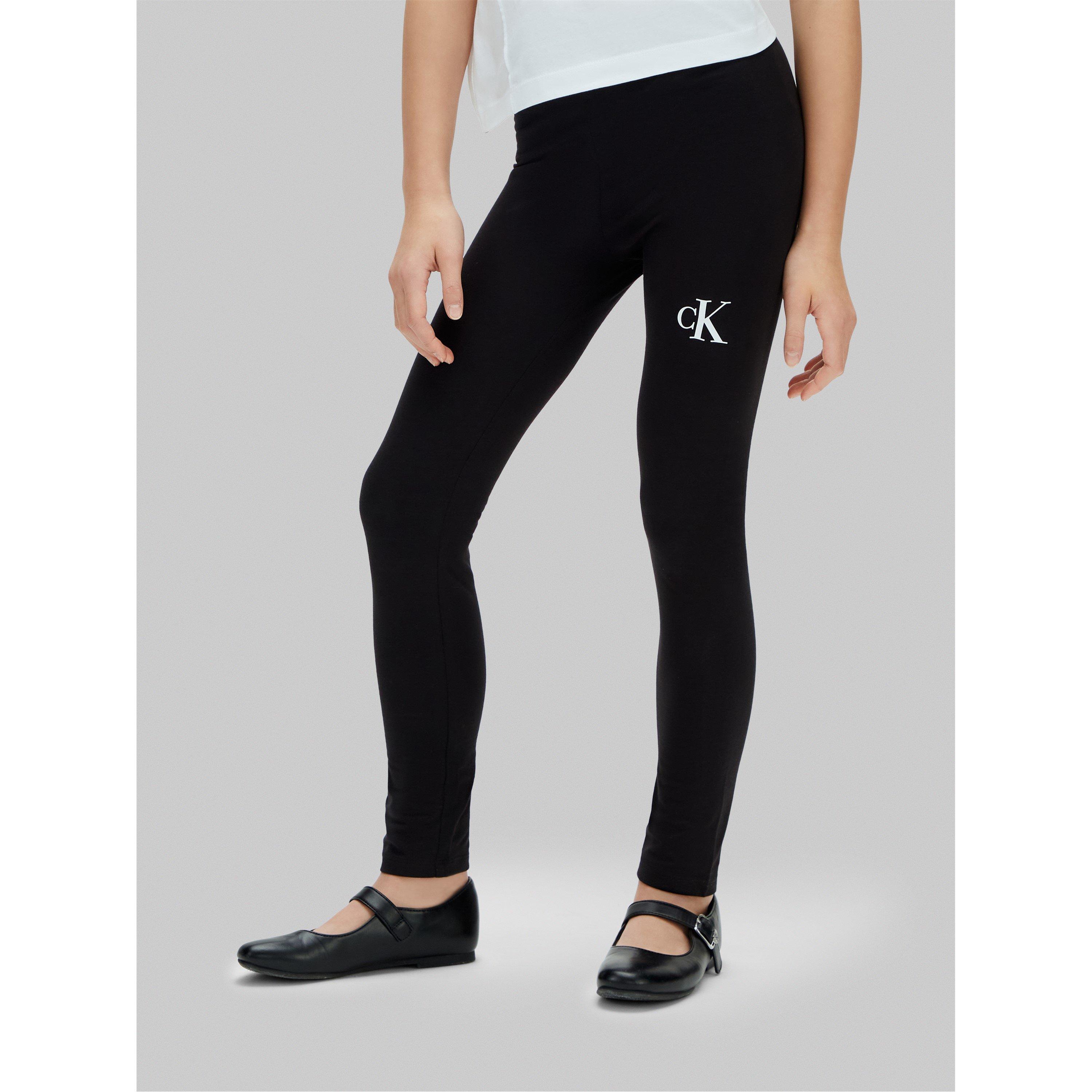 Calvin Klein Jeans Girls Kids' Leggings - Ck Black Beh - 8Y