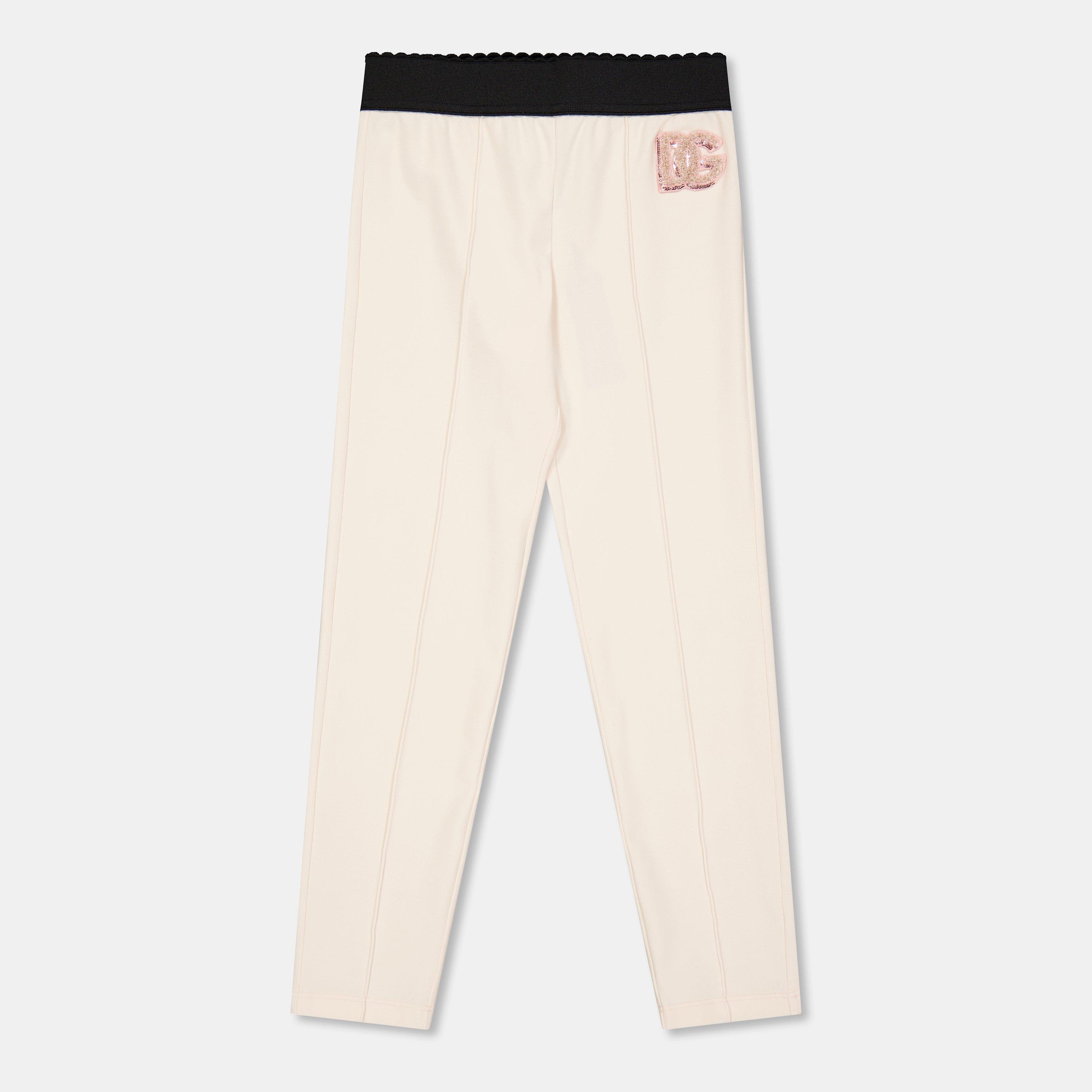 Pink F0210 - Dolce and Gabbana - Kids' Stretch Leggings - 1