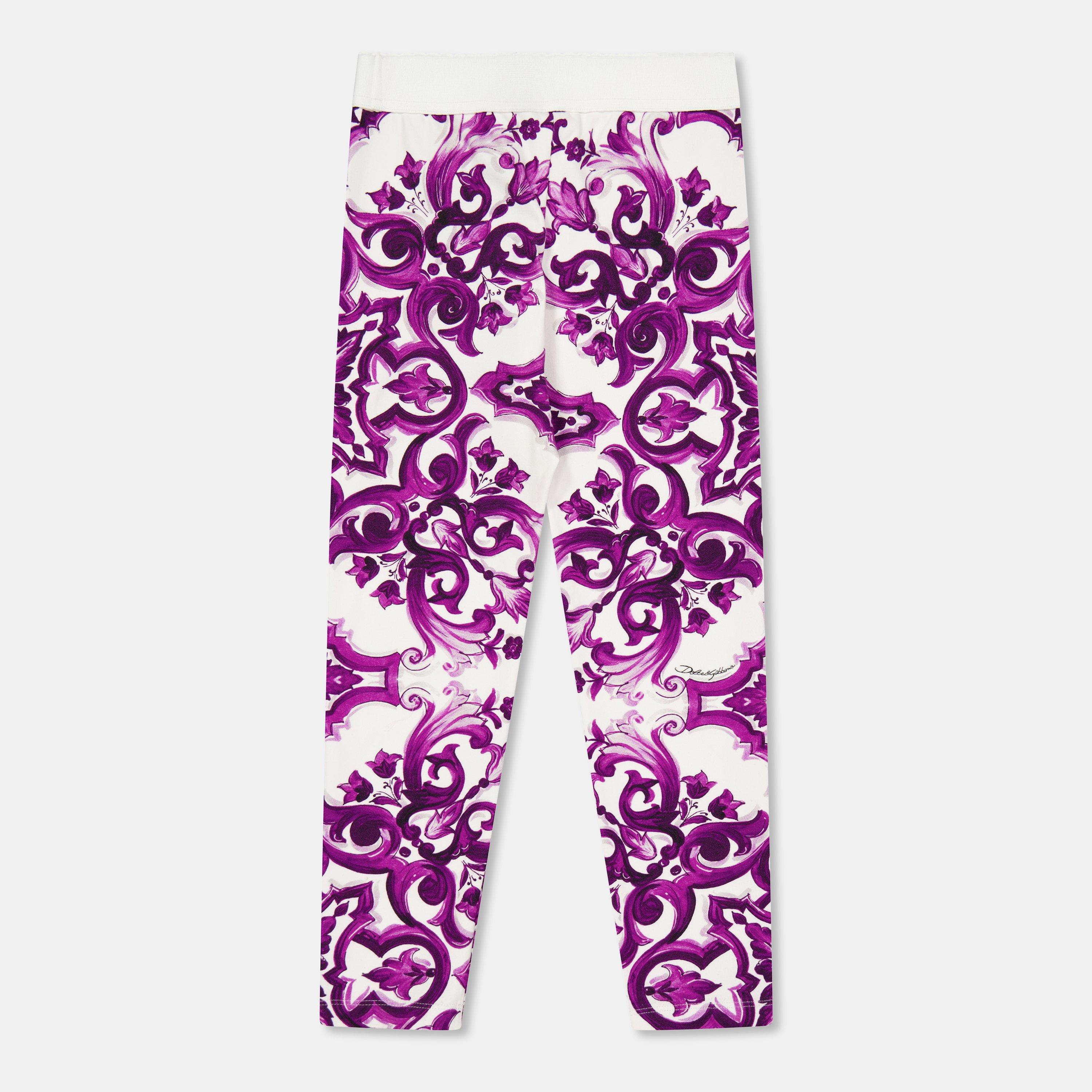 Dolce and Gabbana | Kids' All Over Print Stretch Leggings | Flannels