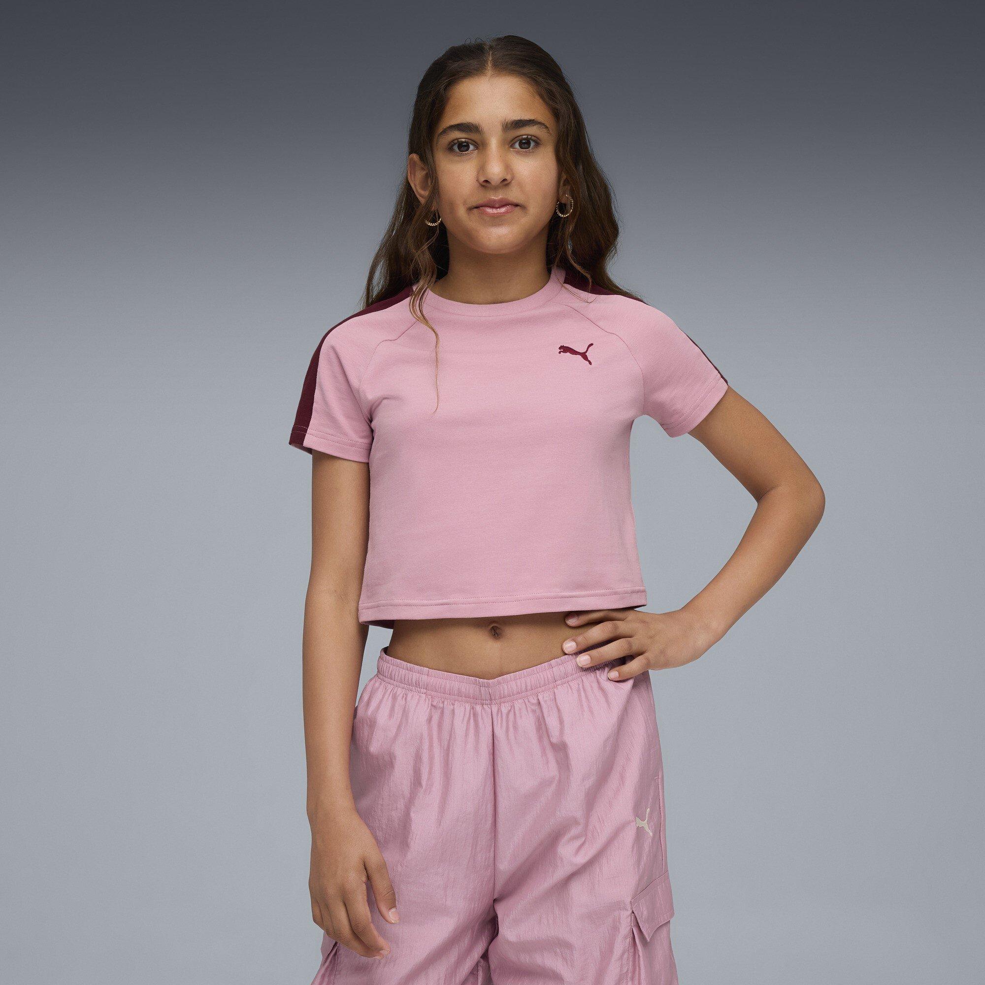 Poised Pink - Puma - Kids' Cropped Crop Top - 3
