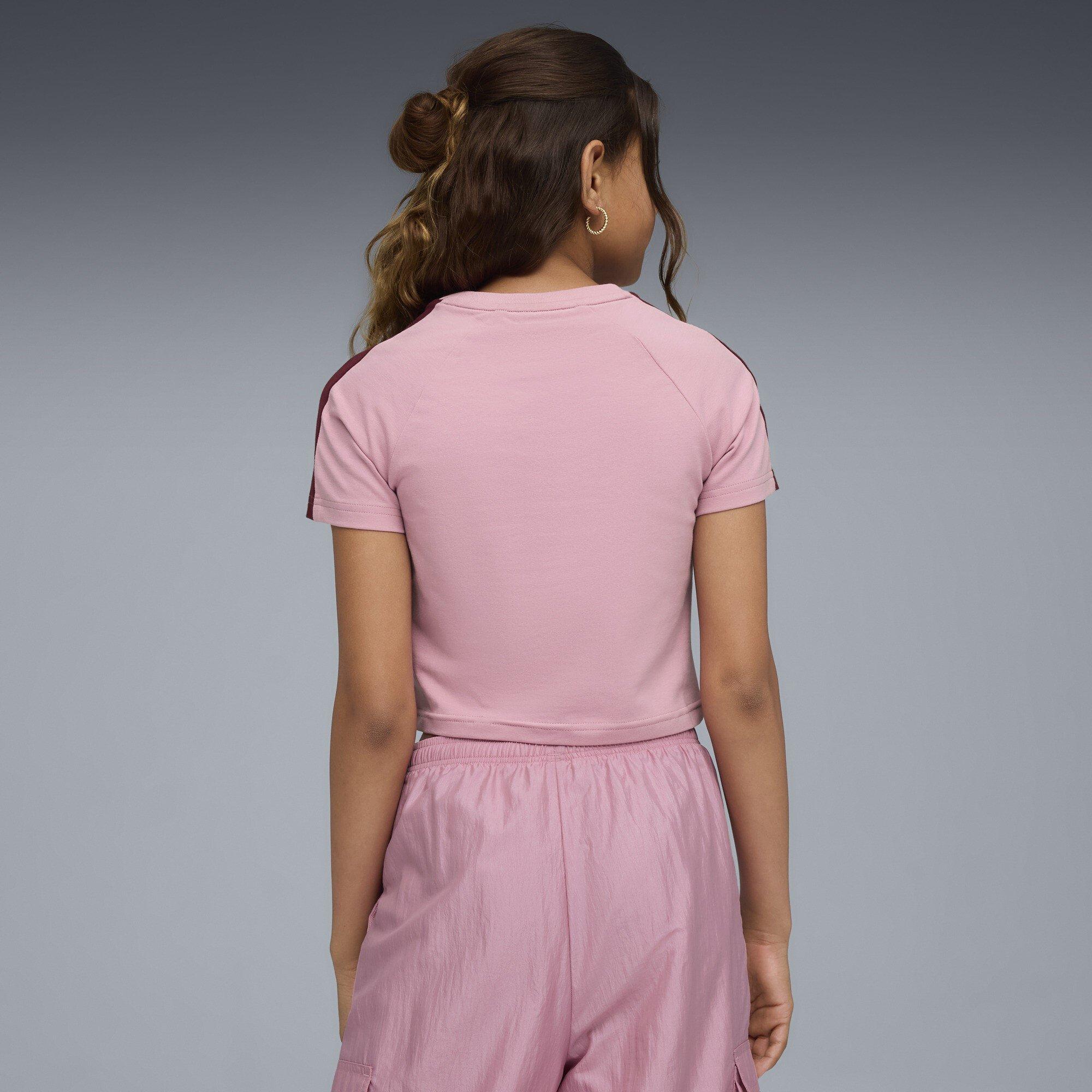 Poised Pink - Puma - Kids' Cropped Crop Top - 4