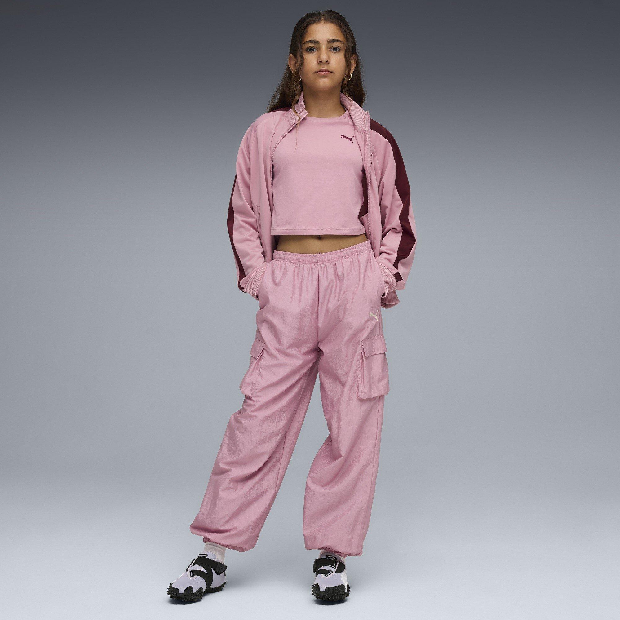 Poised Pink - Puma - Kids' Cropped Crop Top - 5
