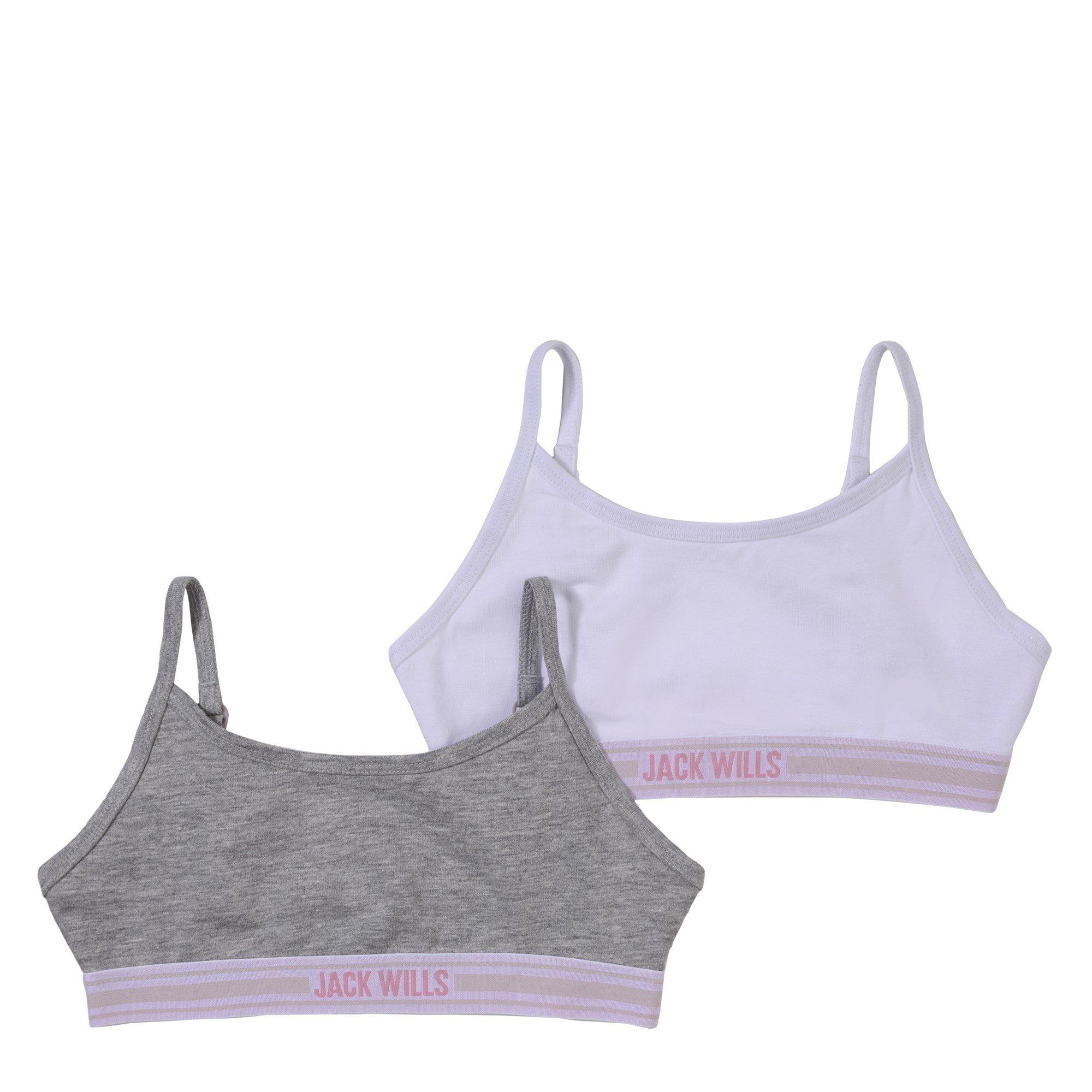 Bijelo/sivo - Jack Wills - Kids Girls Multipack Bralettes 2 Pack - 1
