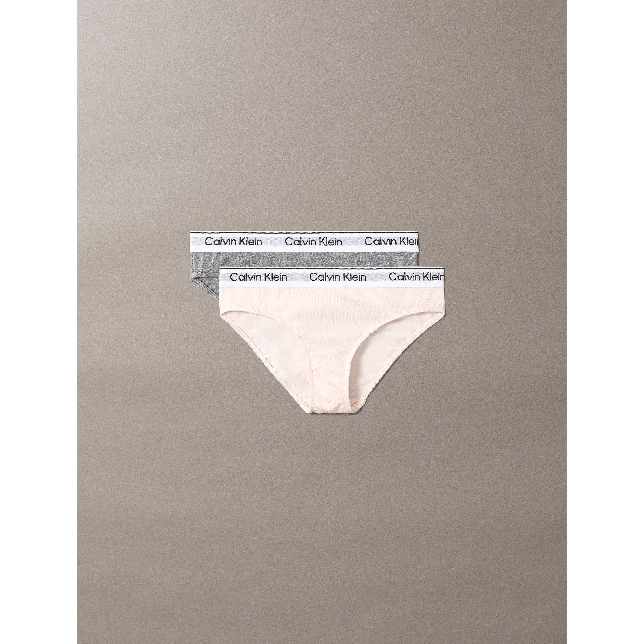 Calvin Klein Girls Kids' Hipster Brief - Peony/Grey 0Vj - 14-16Y