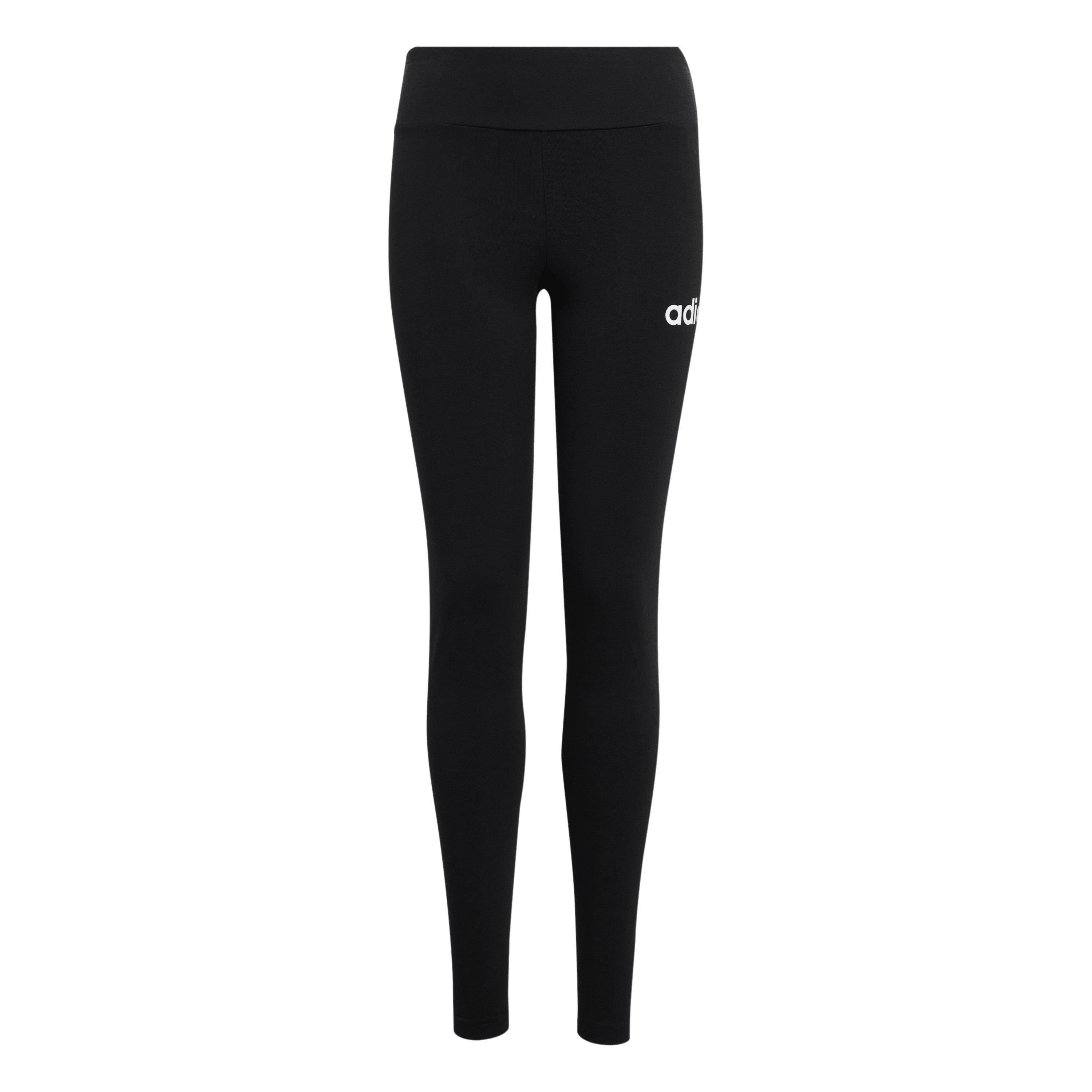 Adidas Girls Essentials Linear Tights Junior - Black/White - 7-8 Years