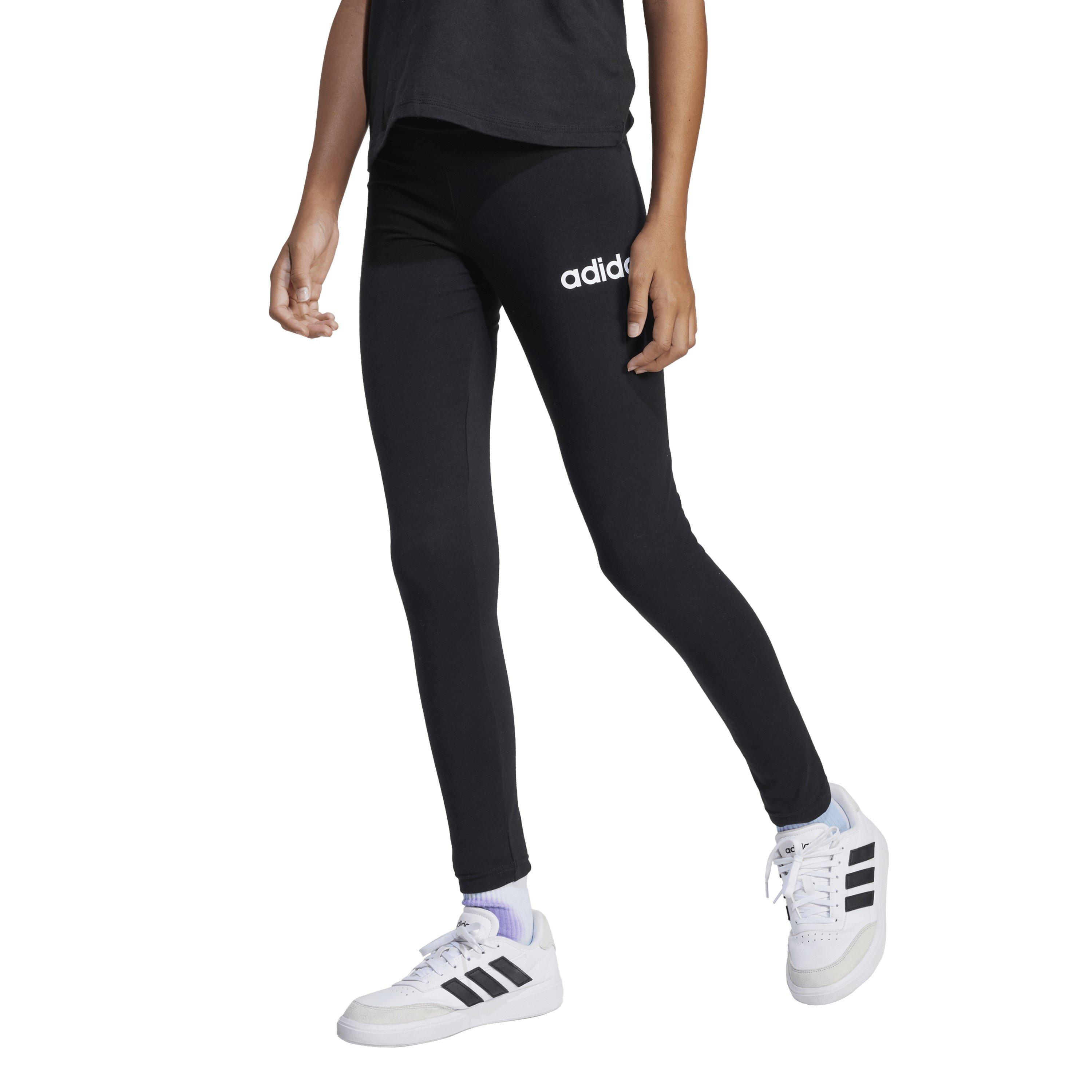 Black/White - adidas - Essentials Linear Tights Junior Girls - 2