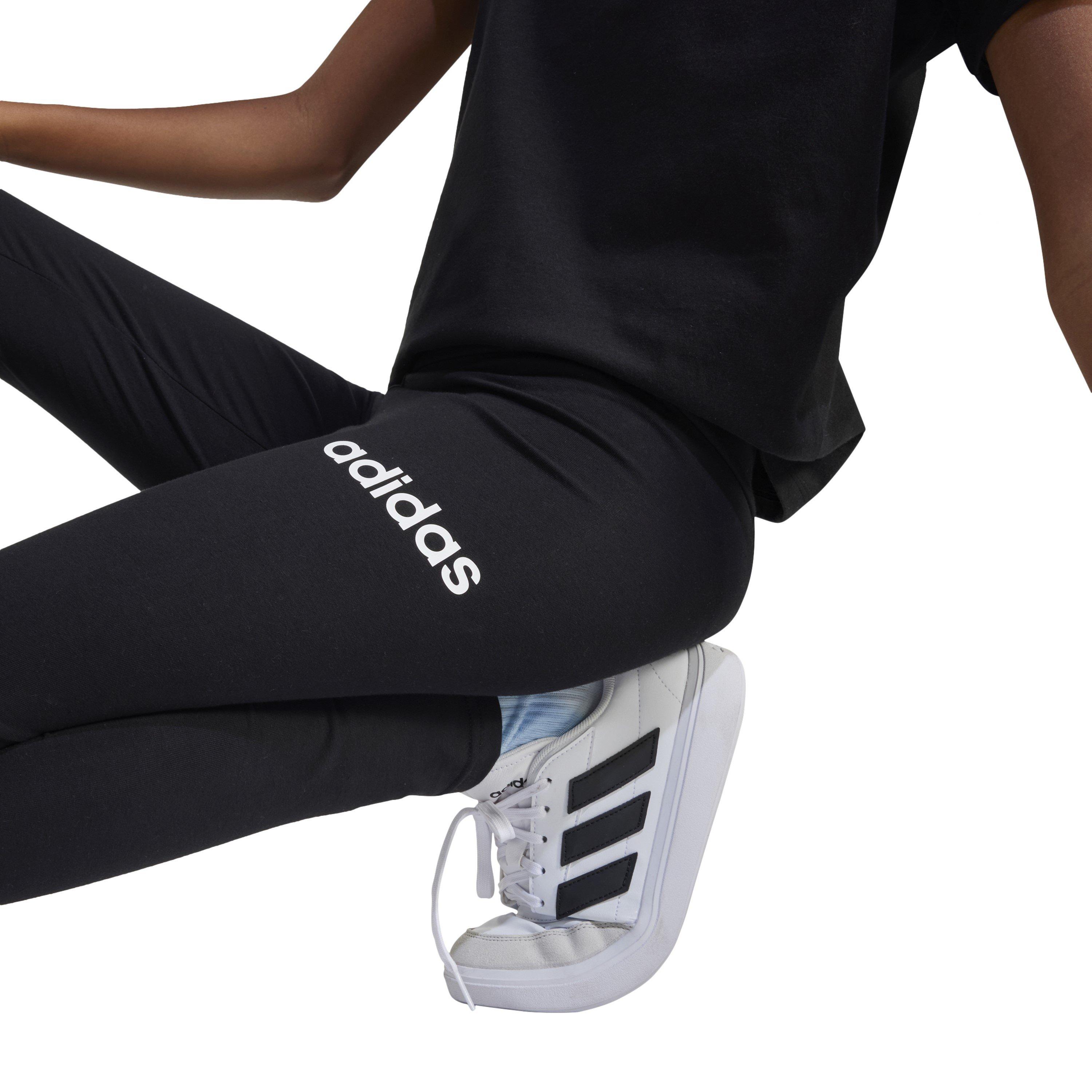 Black/White - adidas - Essentials Linear Tights Junior Girls - 4