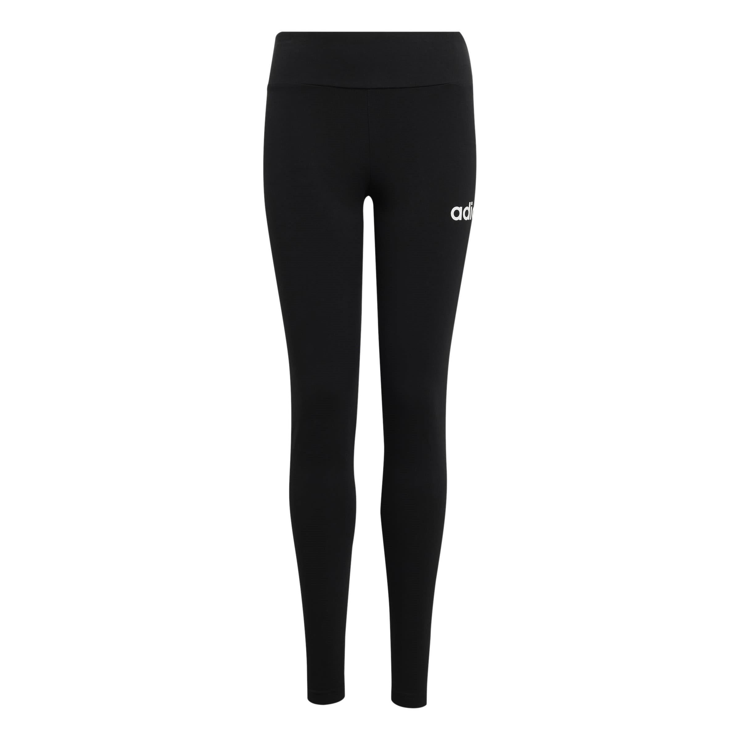 Schwarz/Weiß - adidas - Essentials Linear Tights Junior Girls - 1