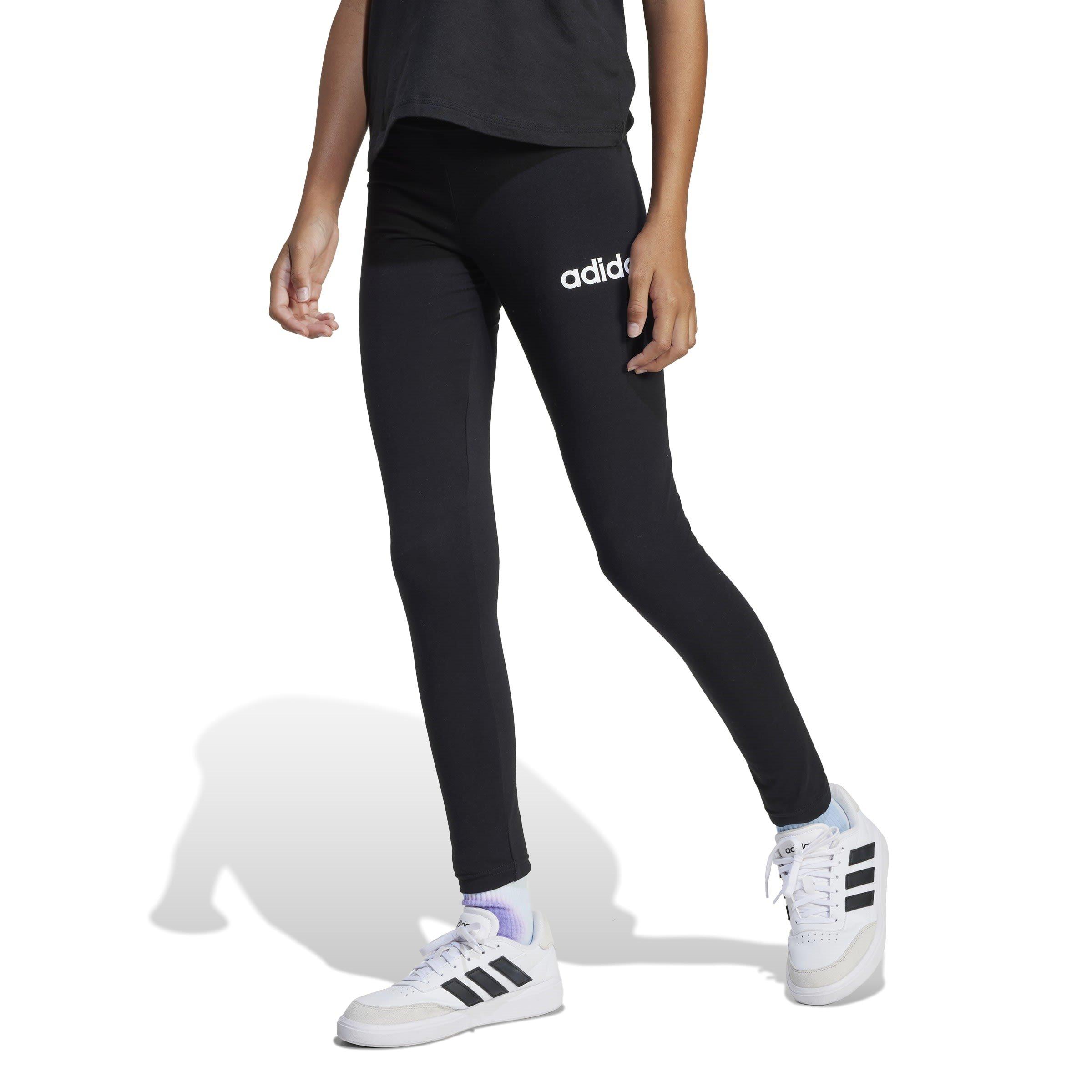 Black/White - adidas - Essentials Linear Tights Junior Girls - 3