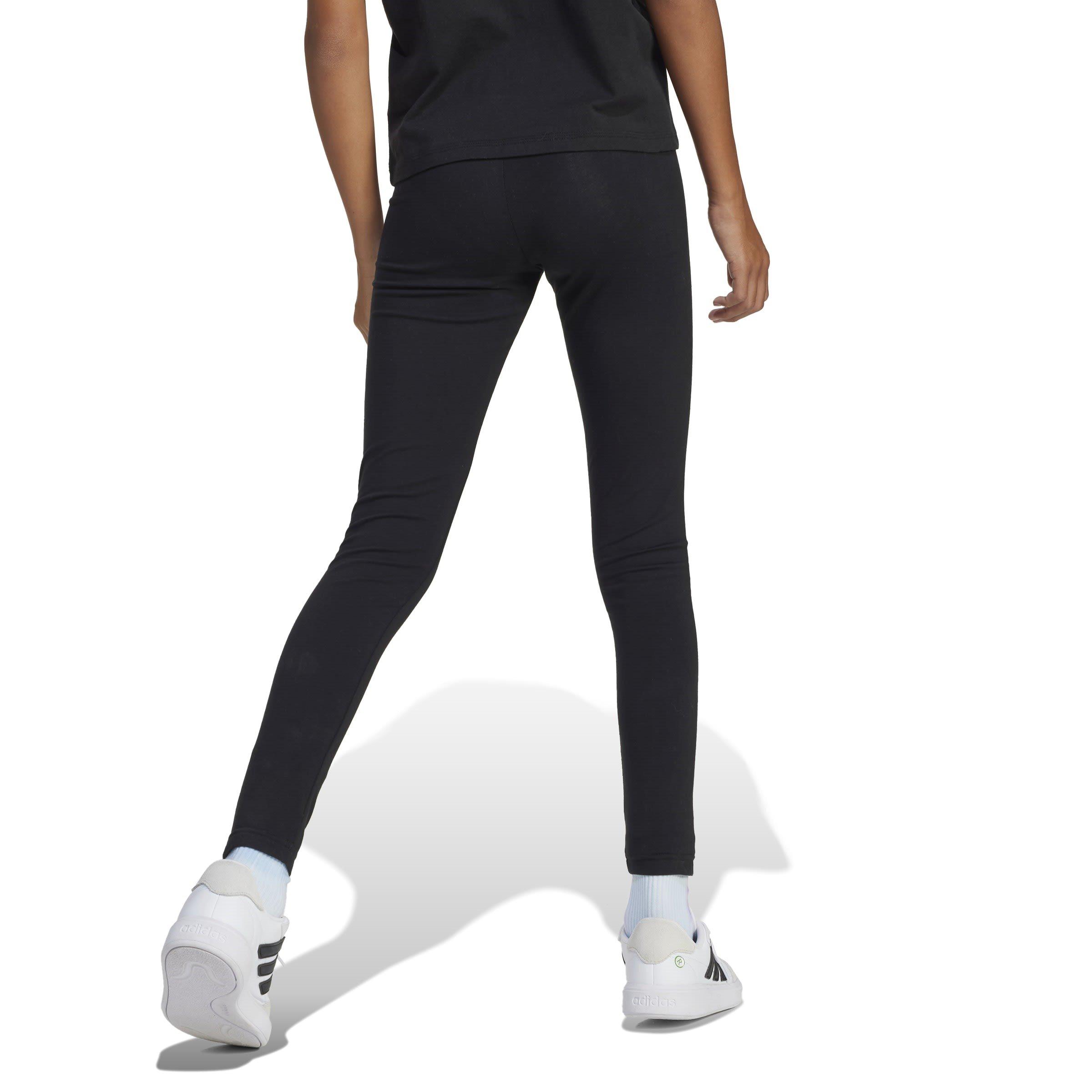 Black/White - adidas - Essentials Linear Tights Junior Girls - 4