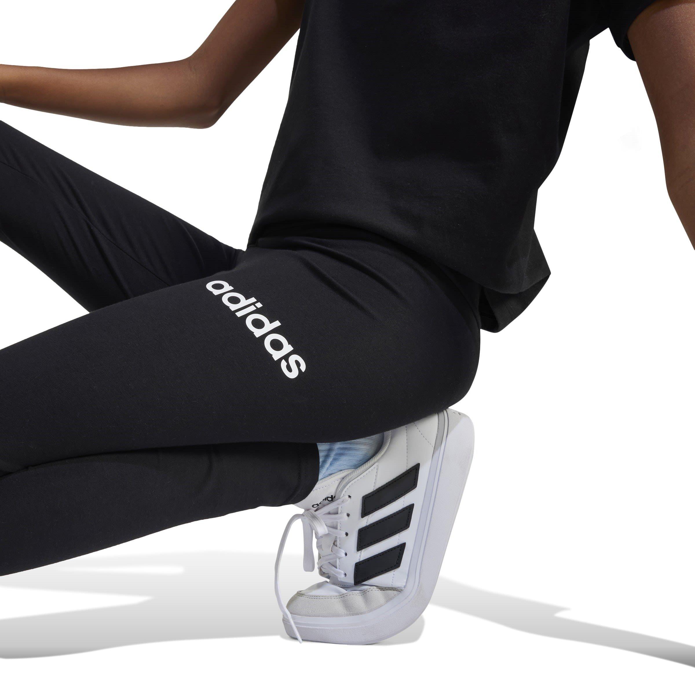 Black/White - adidas - Essentials Linear Tights Junior Girls - 6