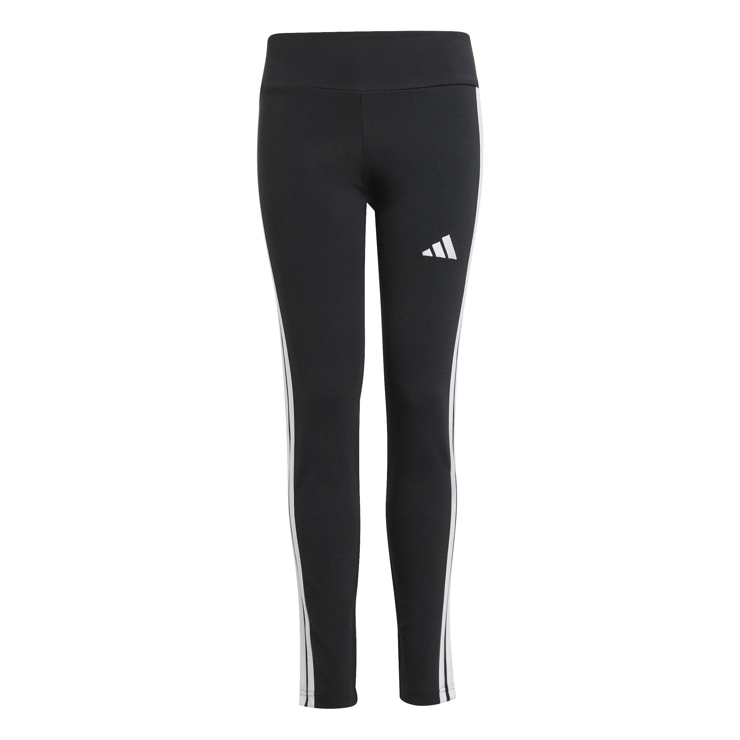 Black/White - adidas - Girls Essentials 3-Stripes Leggings - 1