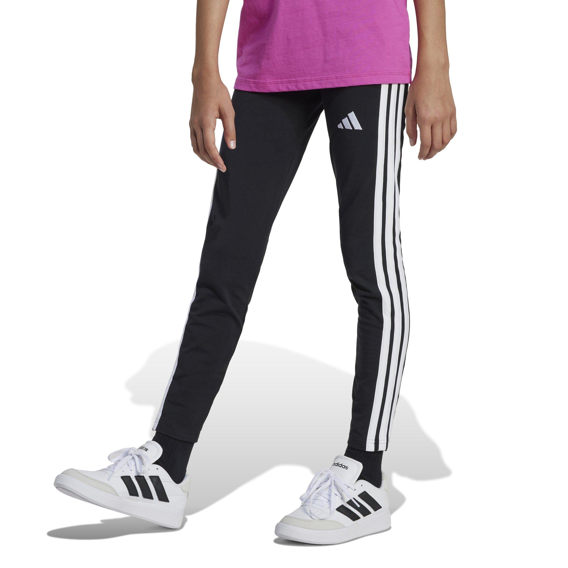 Nero/Bianco - adidas - Girls Essentials 3-Stripes Leggings - 2