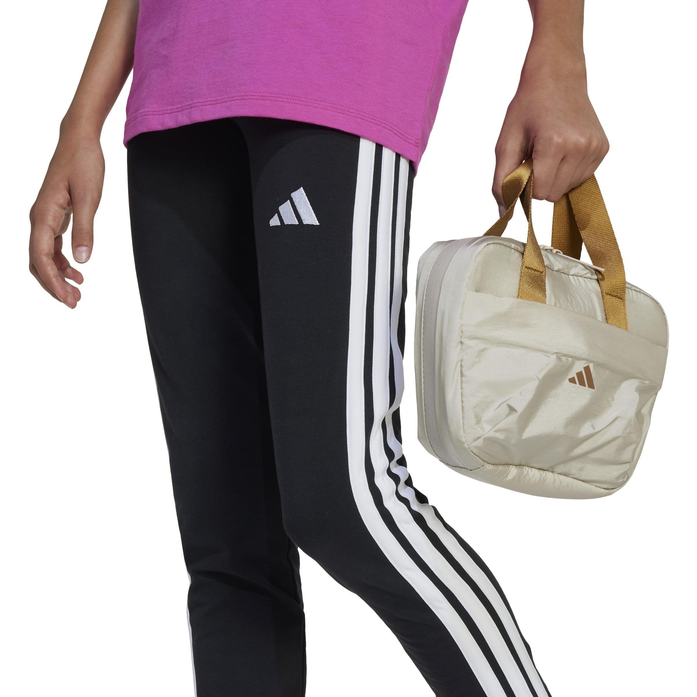 Nero/Bianco - adidas - Girls Essentials 3-Stripes Leggings - 6