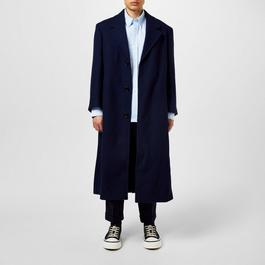 Ami Paris Wool Blend Oversized Coat