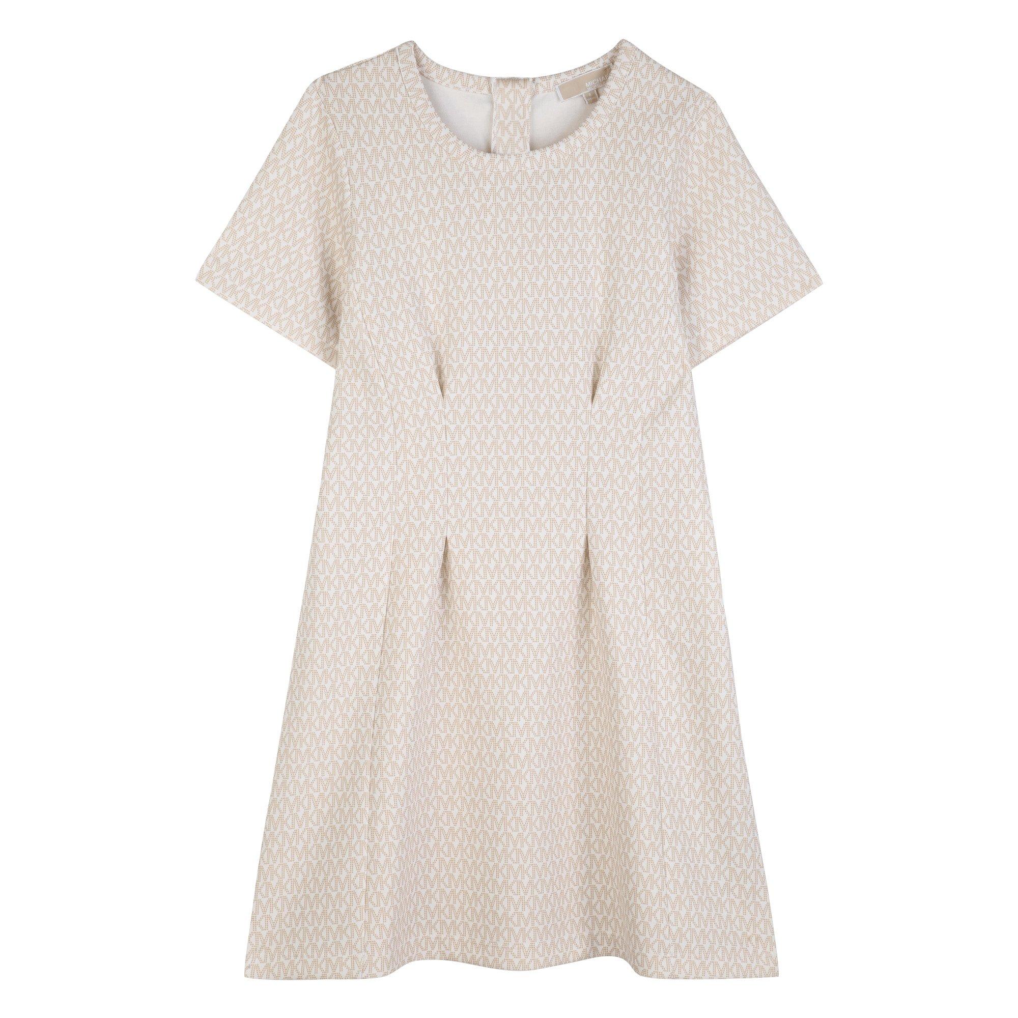 Michael Kors Kids' Knitted Jumper Dress - Cream - Size 12Y
