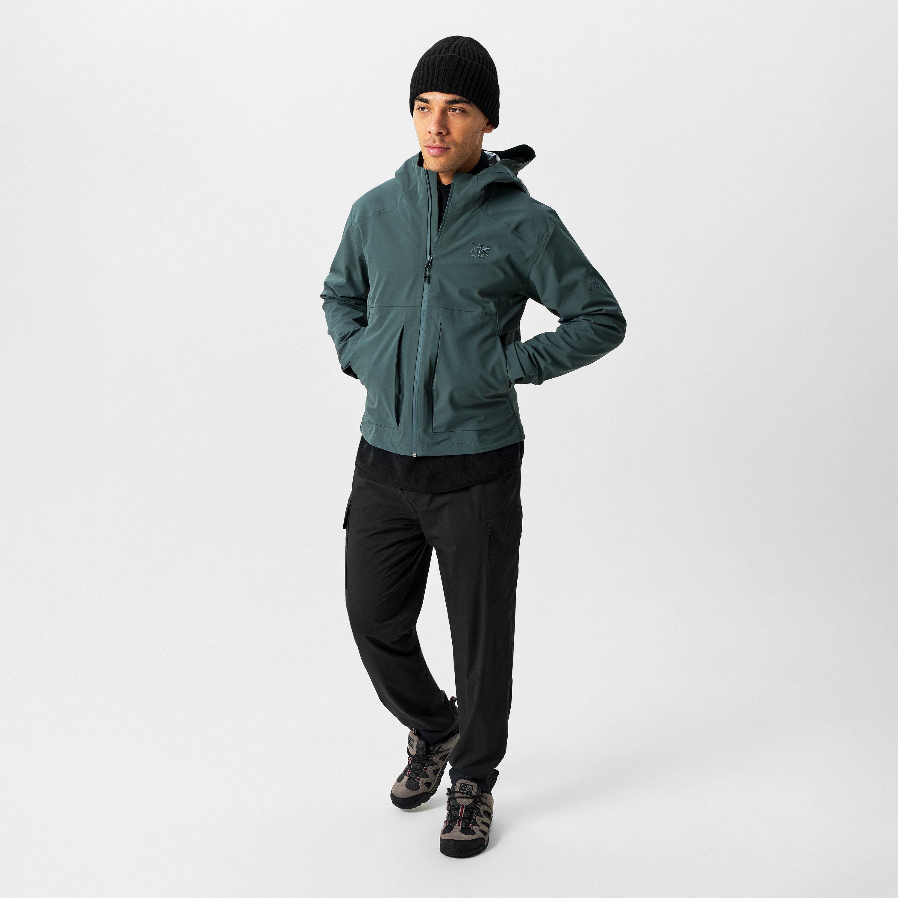 Verde - Karrimor - Waterproof Wind Resistant Long Sleeve Rain Anorak - 7