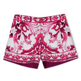 Dolce and Gabbana Majolica Poplin Shorts Juniors