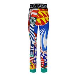 Dolce and Gabbana DG Printed Leggings Jn34