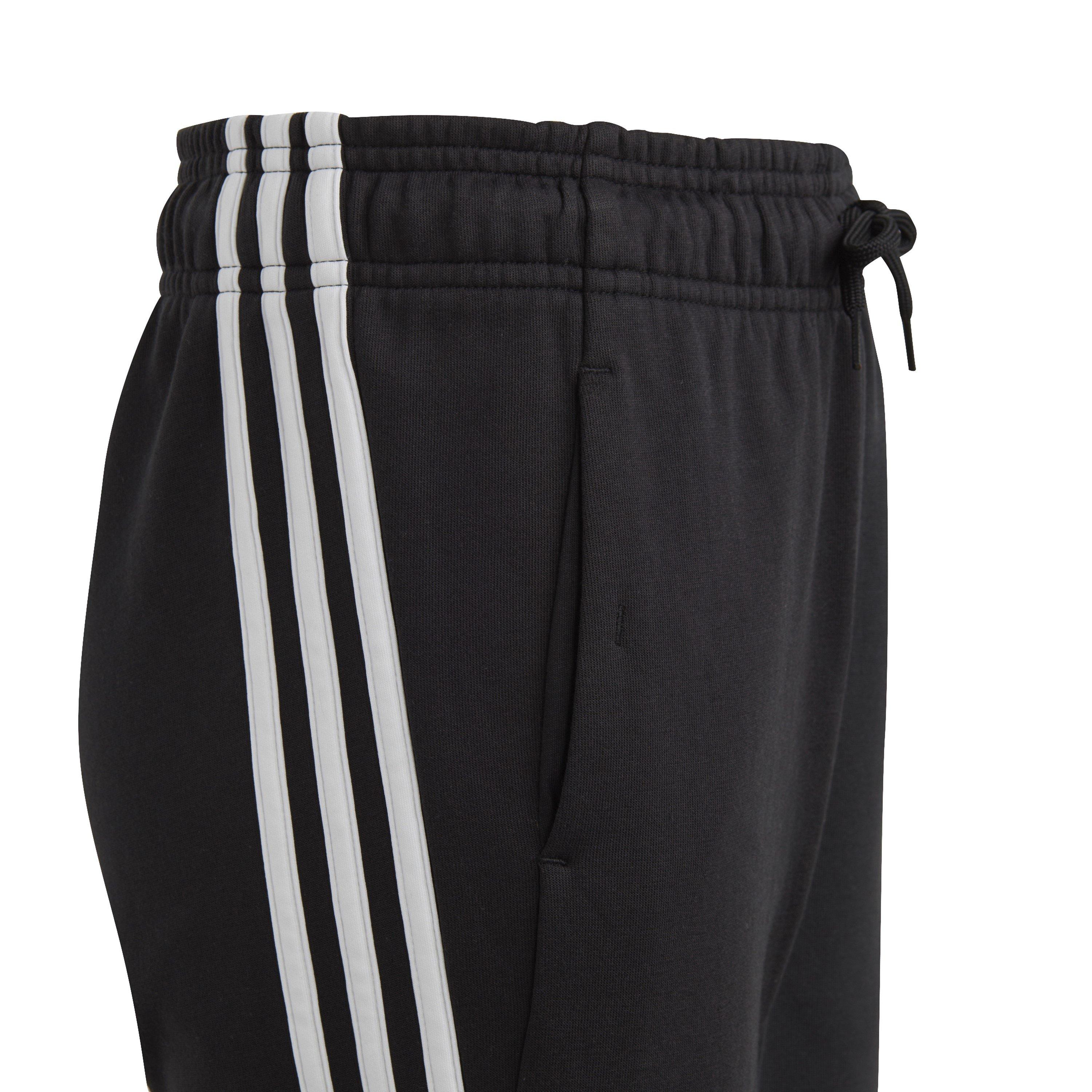 Black/White - adidas - Future Icons 3-Stripes Cotton Tracksuit Bottoms - 4
