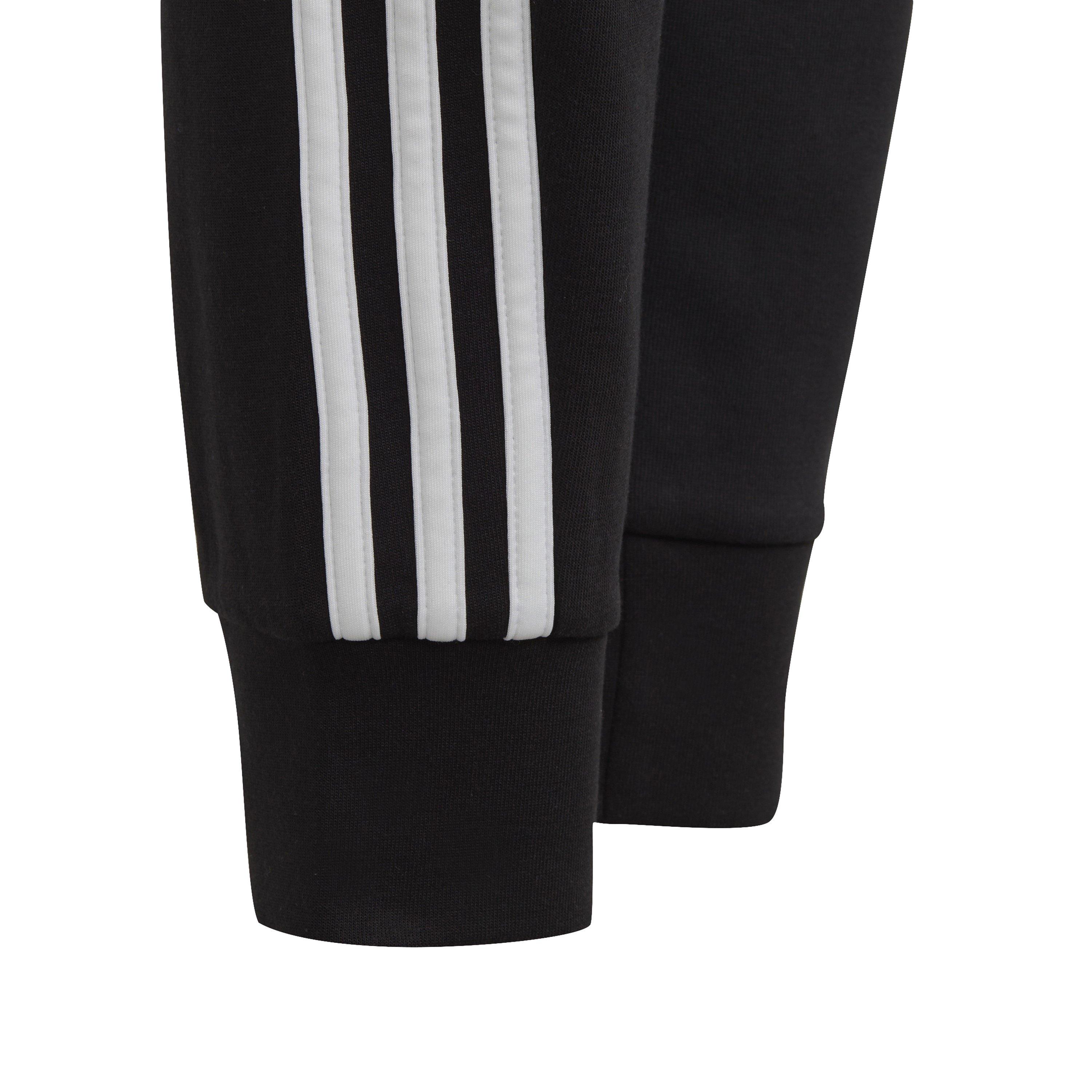 Black/White - adidas - Future Icons 3-Stripes Cotton Tracksuit Bottoms - 5