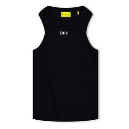 Off White Stamp Ribbed Tank Juniors