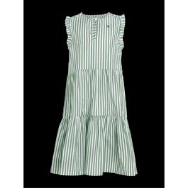 Tommy Hilfiger Striped Ruffle Sleeve Dress Juniors