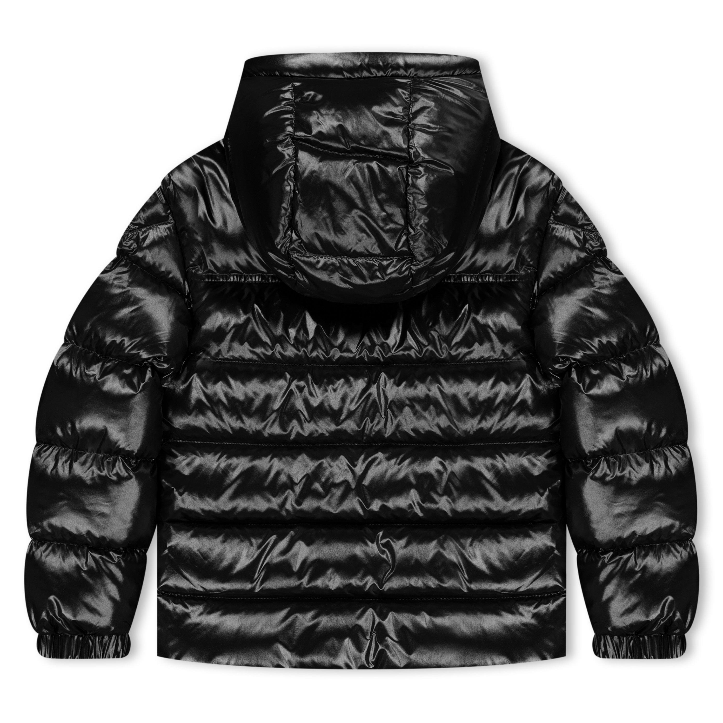 Black 999 - Moncler - Kids' Groseillier Duck Down Hooded Long Sleeve Short Puffer Jacket - 2
