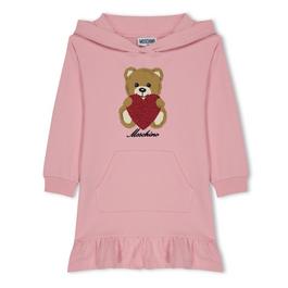 Moschino Hooded Sweatshirt Dress Juniors