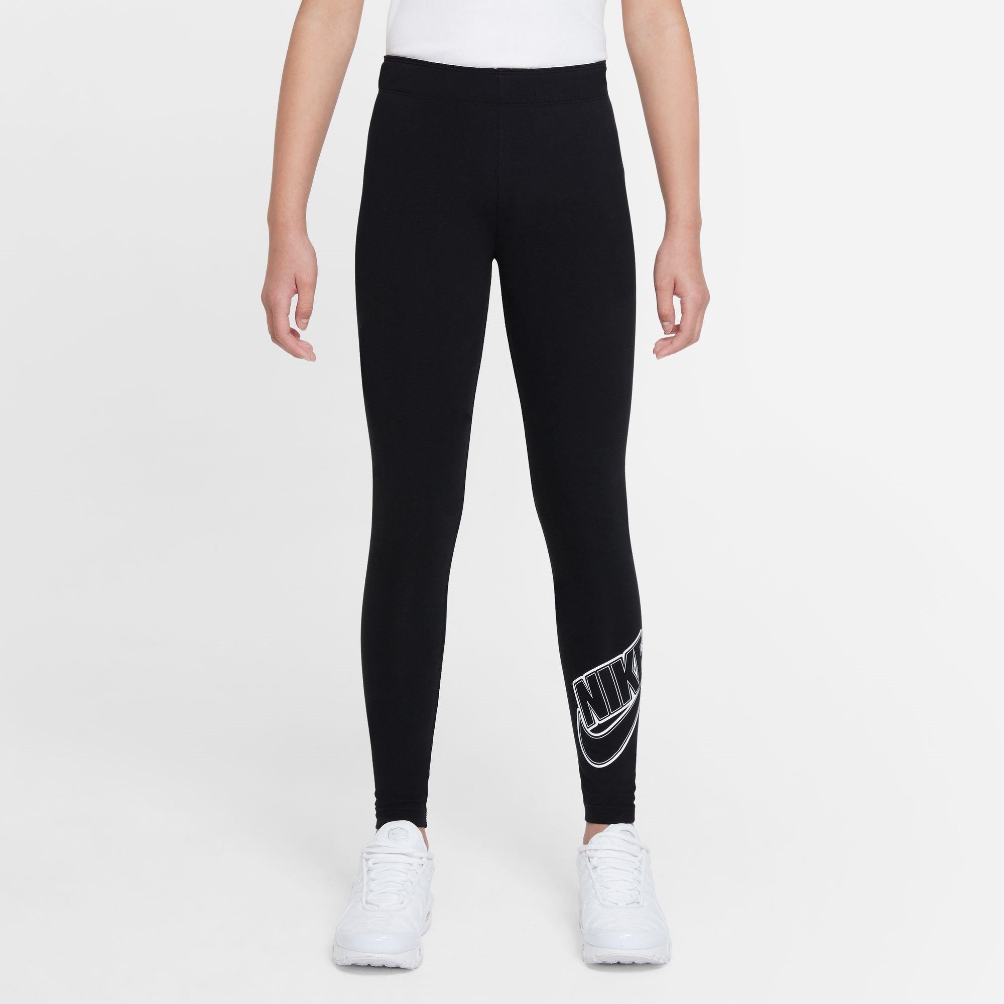 PRETO/BRANCO - Nike - Sportswear Favorites Big Kids' (Girls') Graphic Leggings - 1