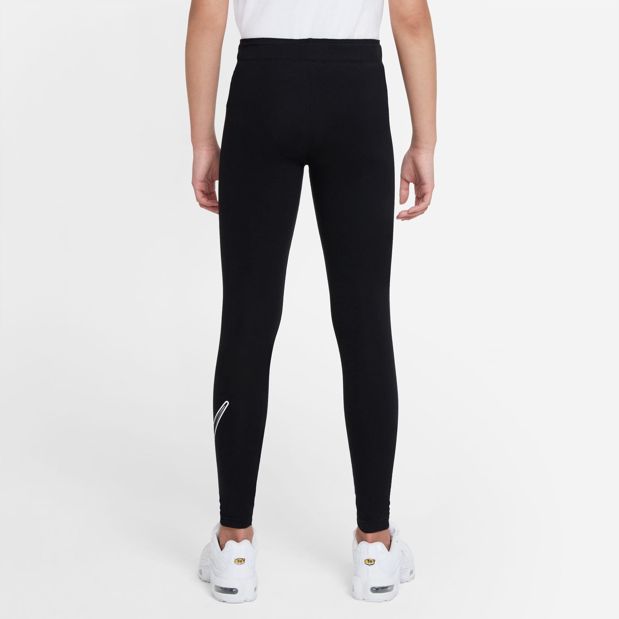 PRETO/BRANCO - Nike - Sportswear Favorites Big Kids' (Girls') Graphic Leggings - 2