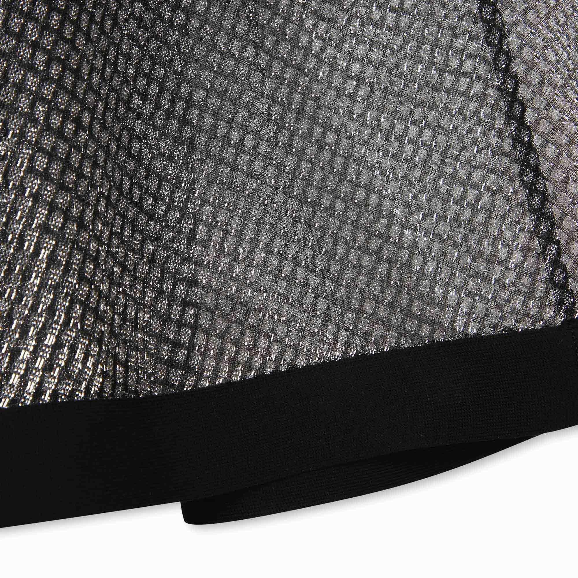 Silver 016 - DKNY - Kids' A-Line Mesh Jersey Skirt - 3