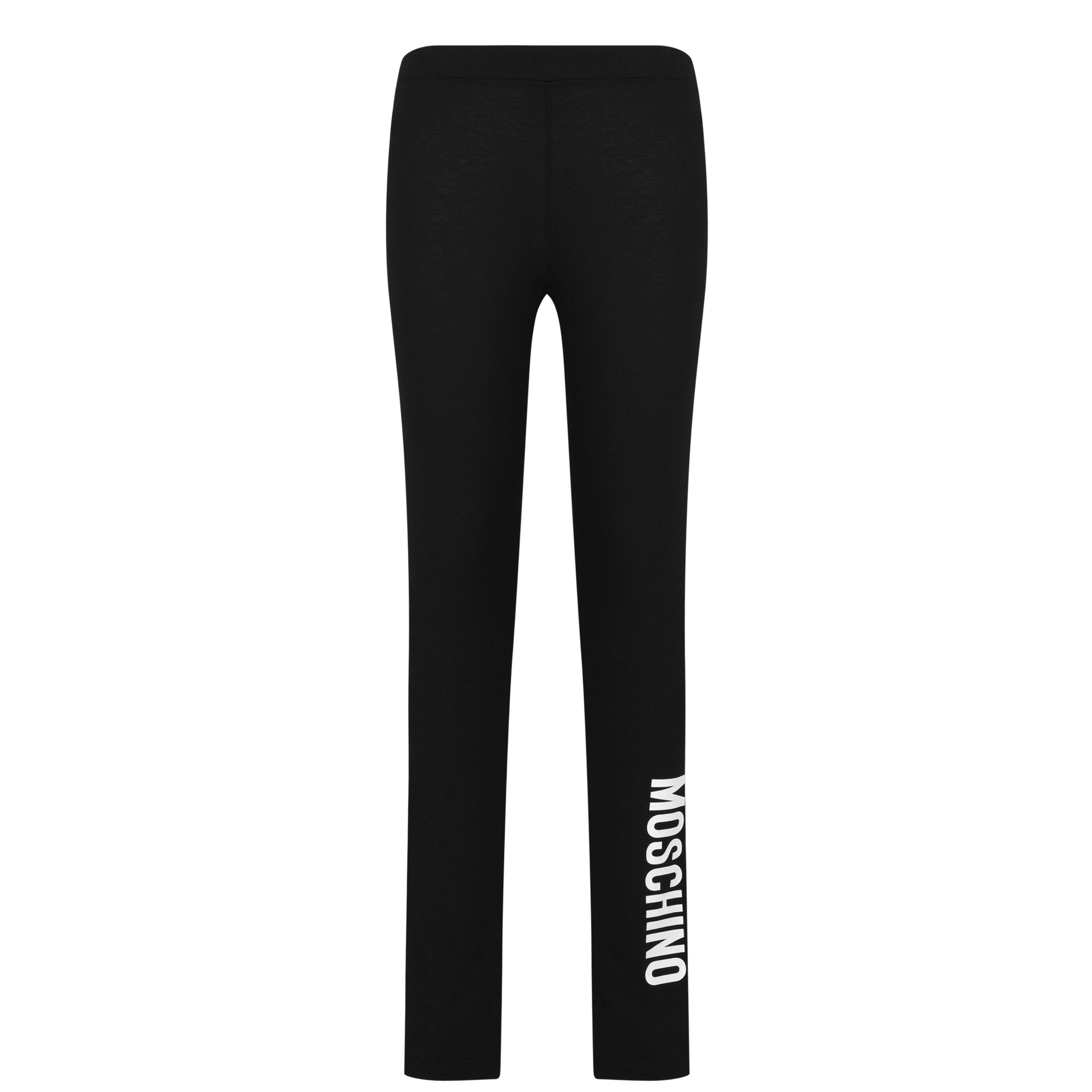 Black 60100 - Moschino - Logo Leggings Junior Girls - 1