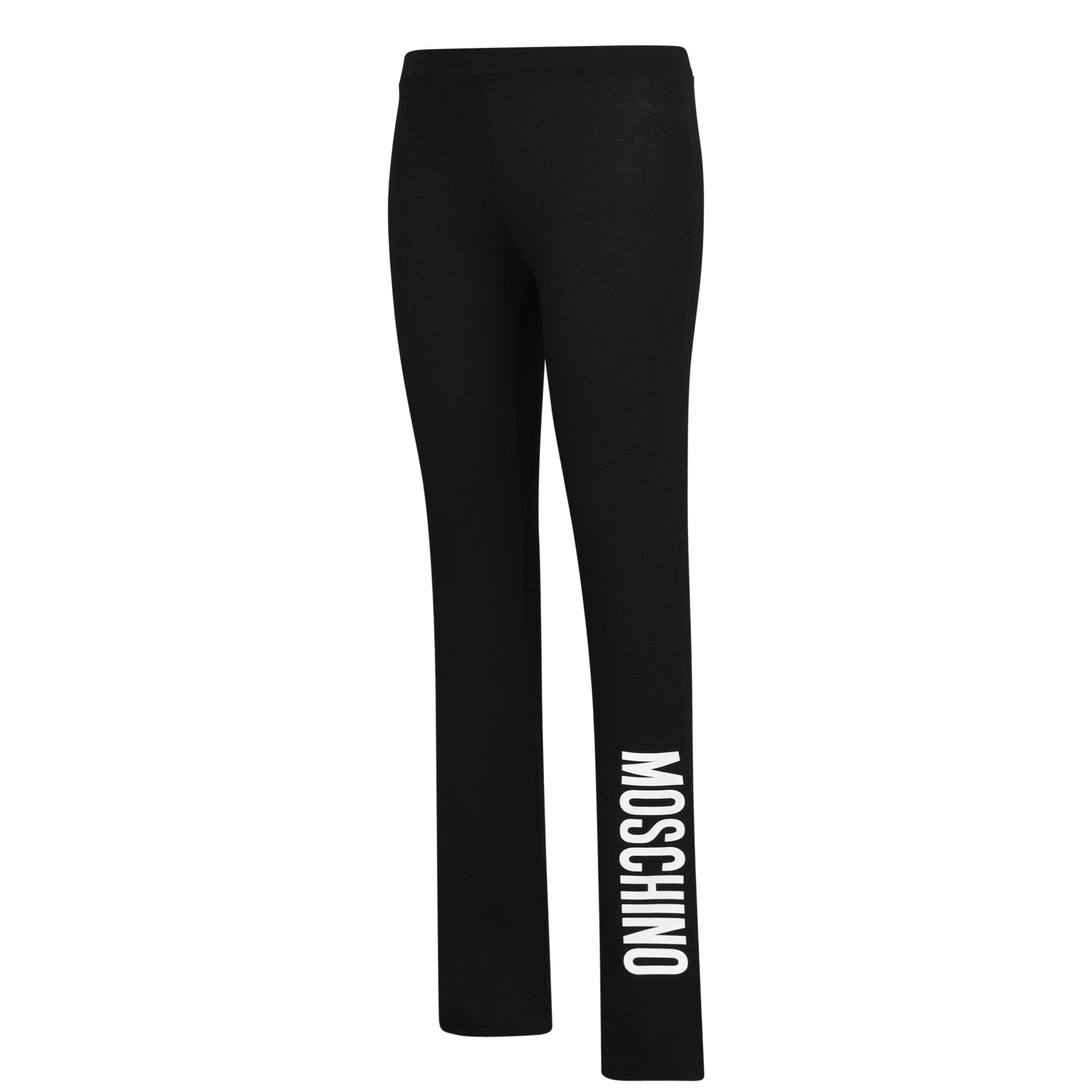 Black 60100 - Moschino - Logo Leggings Junior Girls - 3