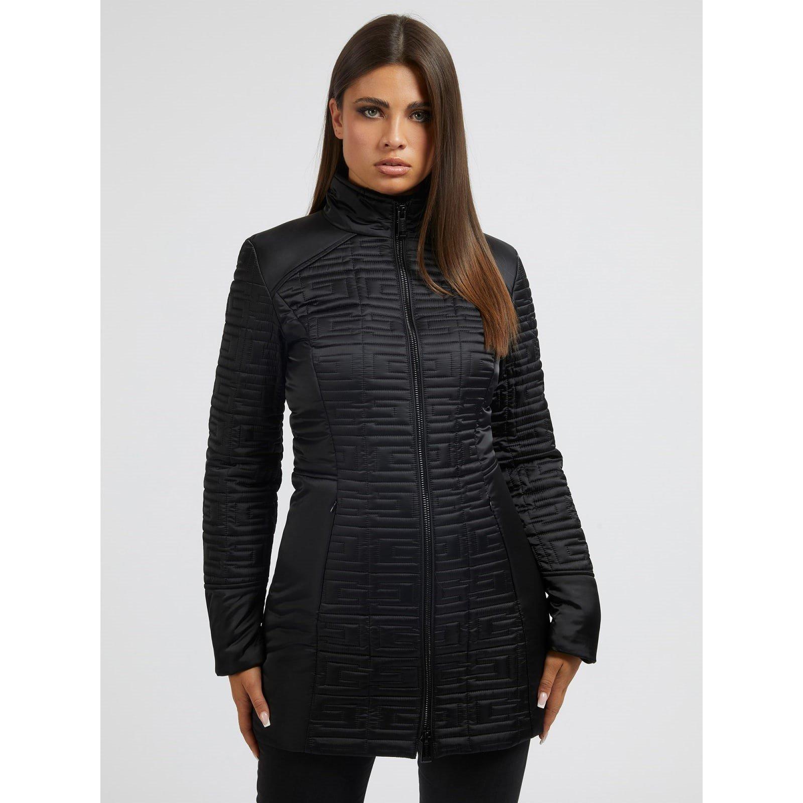 PRETO JBLK Jet Bla - Guess - Women's Marine Quilted Jacket - 4