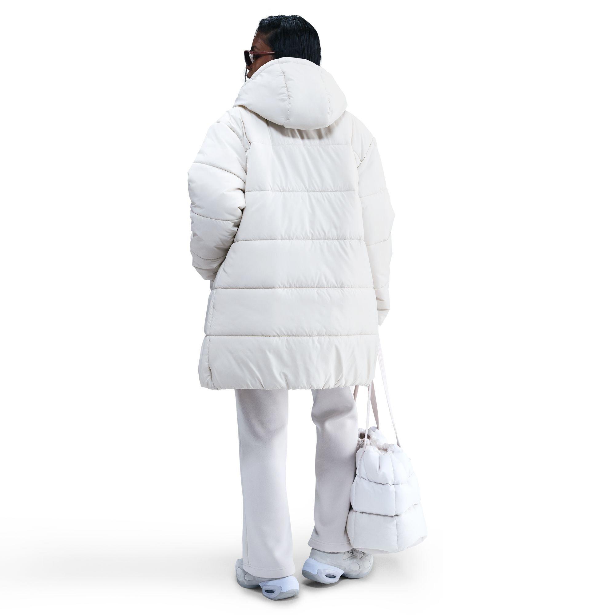 Light Bone/Whit - Nike - Sportswear Classic Puffer Women's Therma-FIT Loose Parka - 4