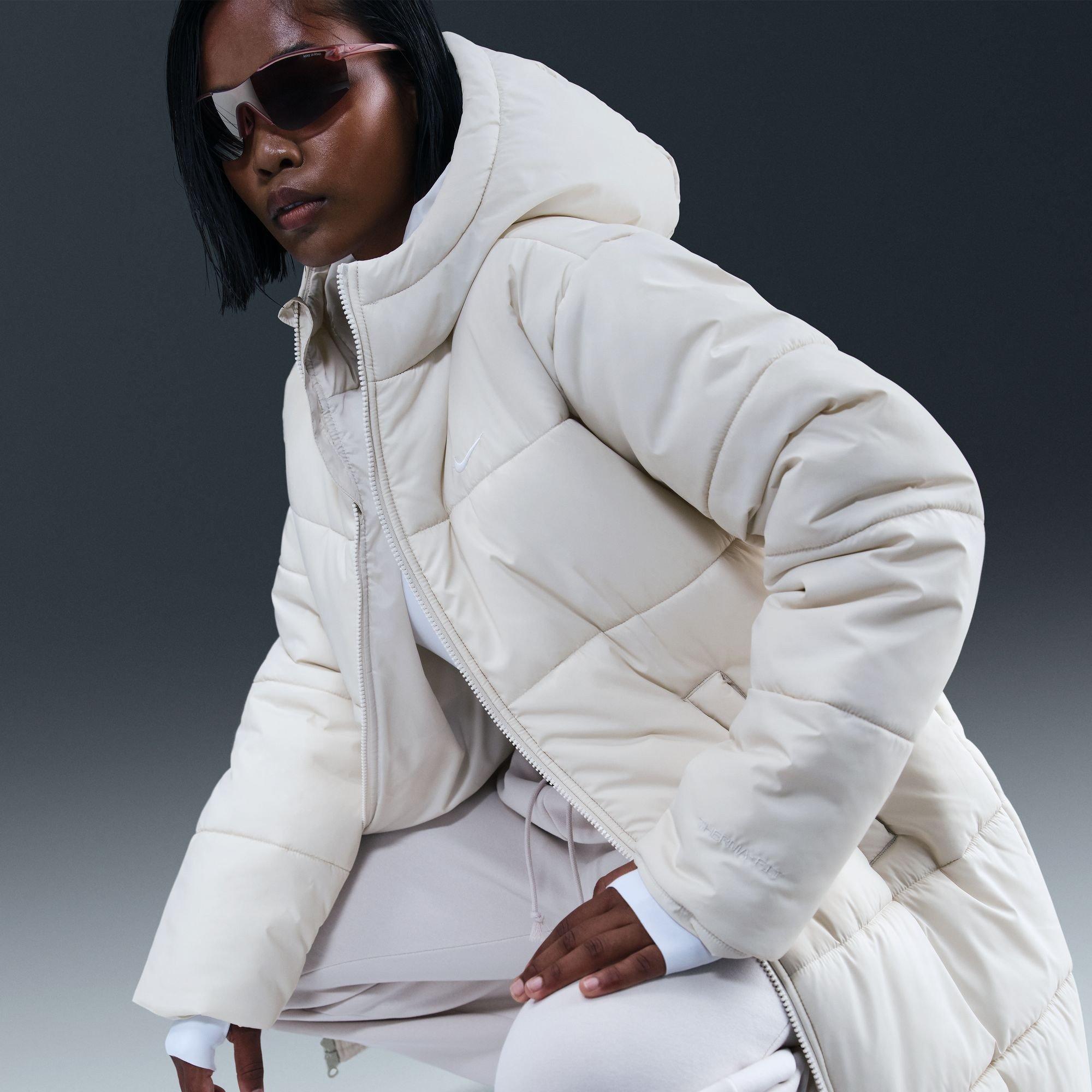 Light Bone/Whit - Nike - Sportswear Classic Puffer Women's Therma-FIT Loose Parka - 10