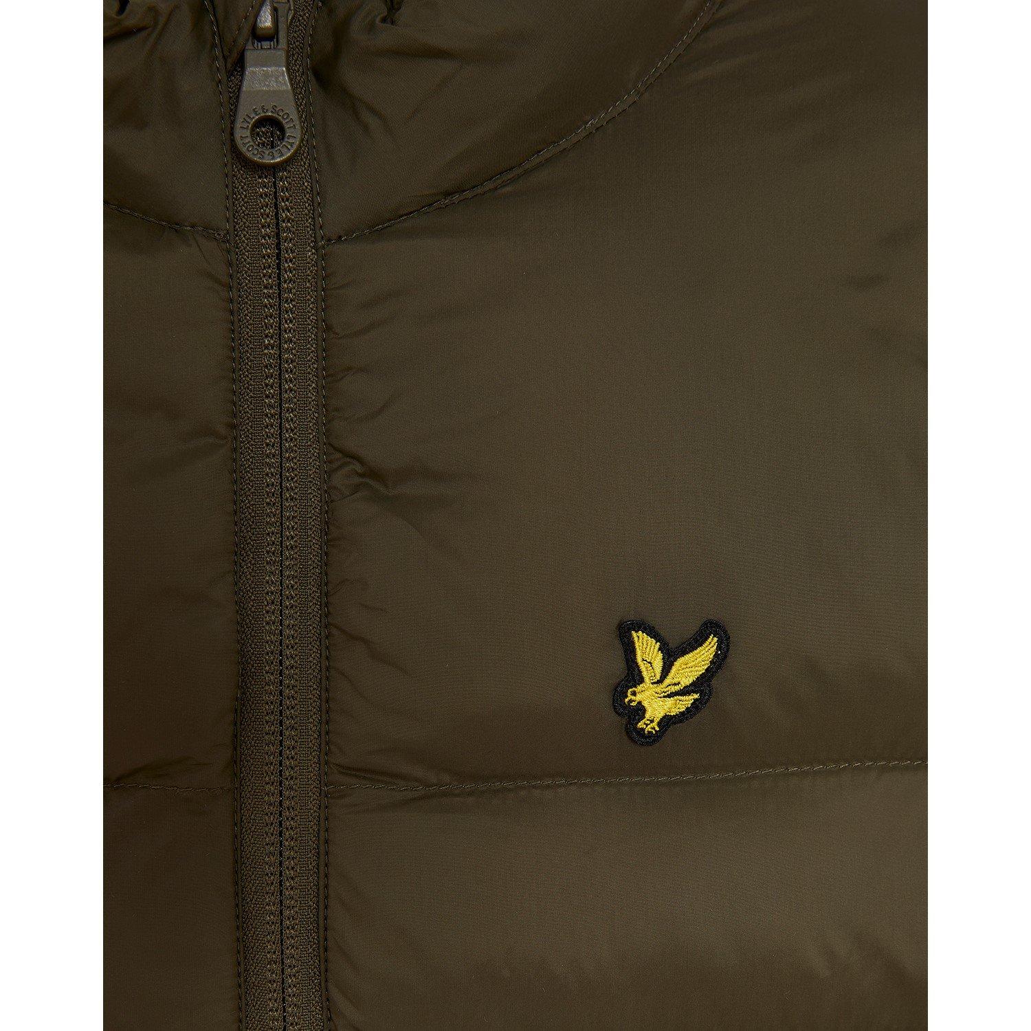 W485 Oliva - Lyle and Scott - Kids' Wadded Sleeveless Gilet - 2