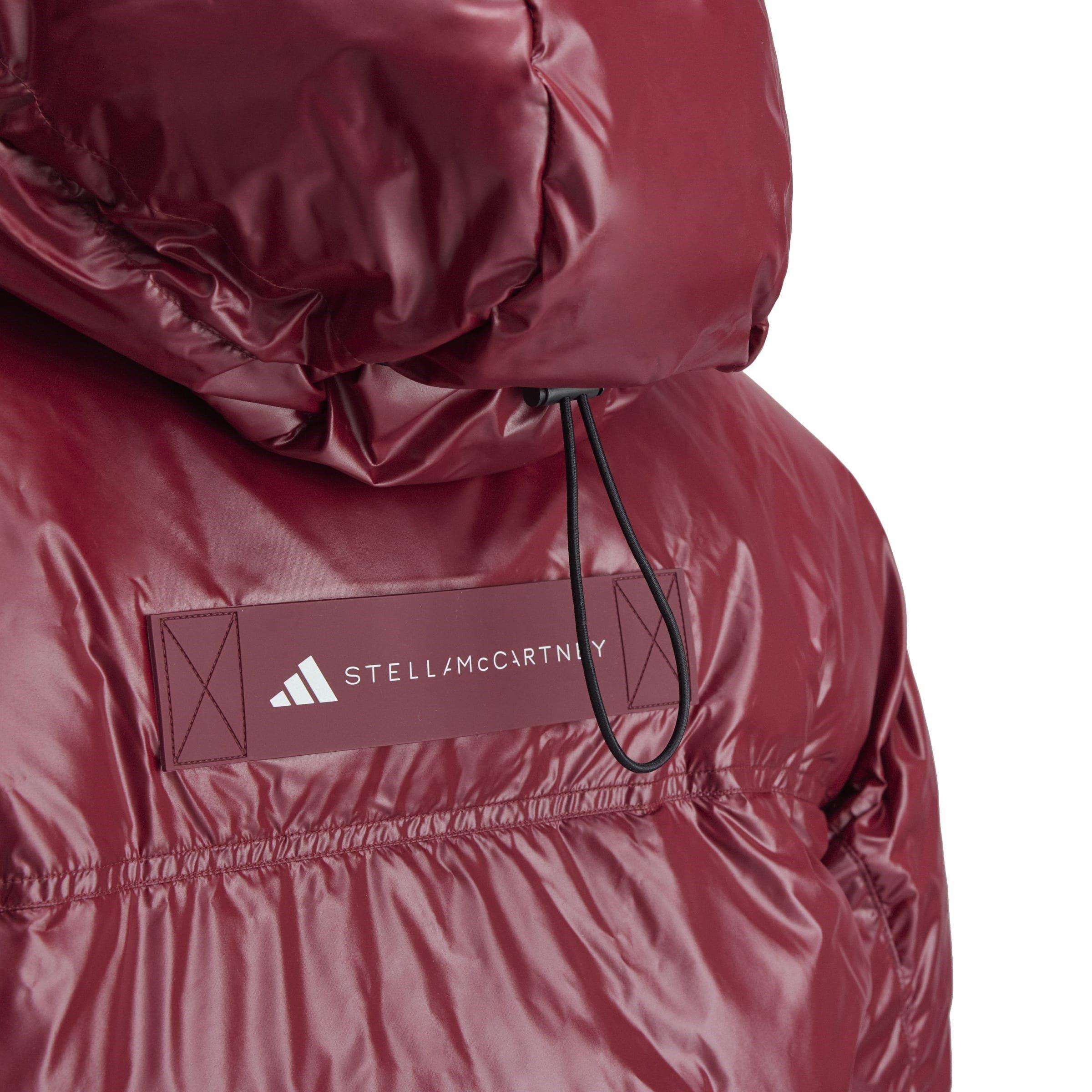 shadow red - adidas by Stella McCartney - Women's TrueNature Short Synthetic Down Wind Resistant Oversized Fit Down Jacket - 5