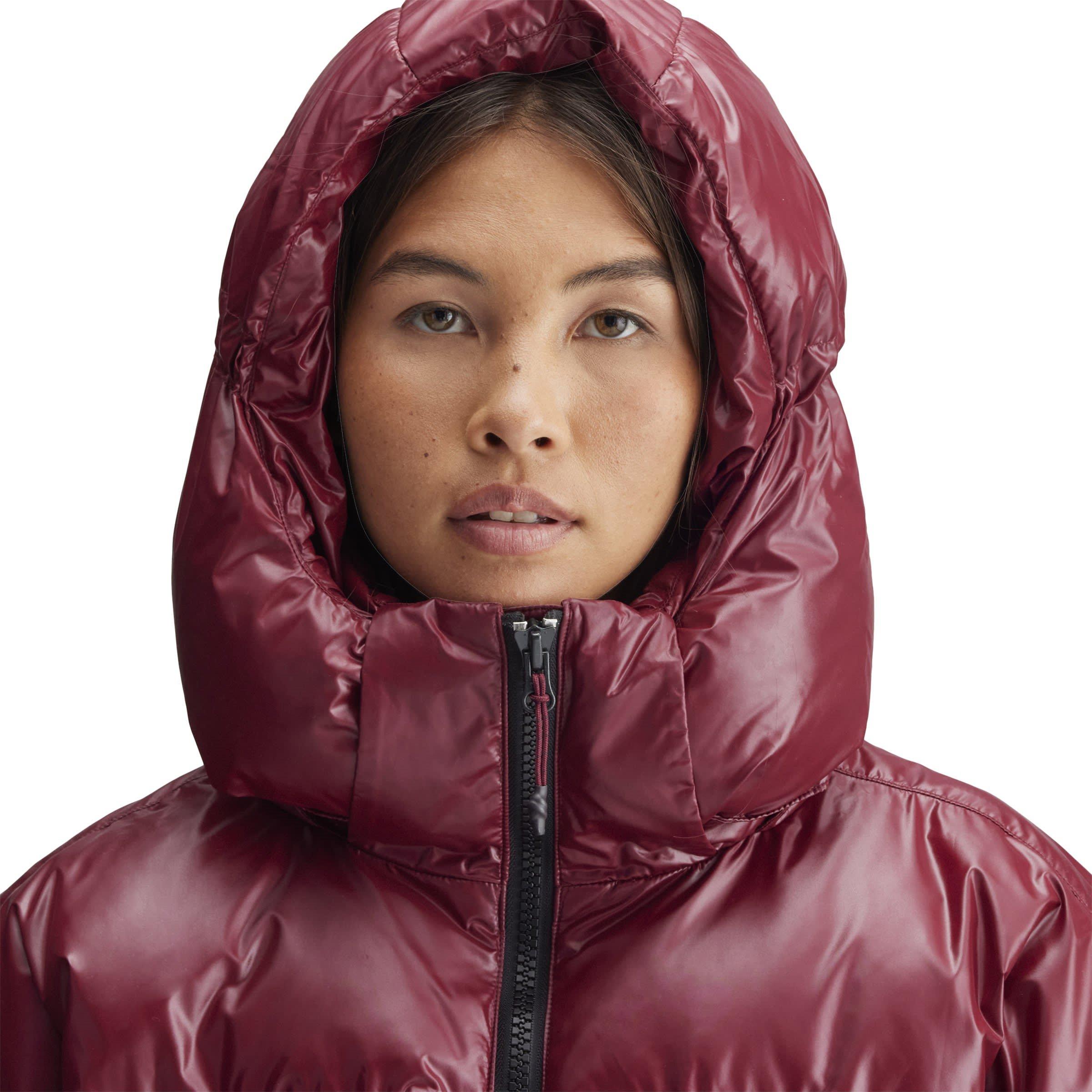 shadow red - adidas by Stella McCartney - Women's TrueNature Short Synthetic Down Wind Resistant Oversized Fit Down Jacket - 6