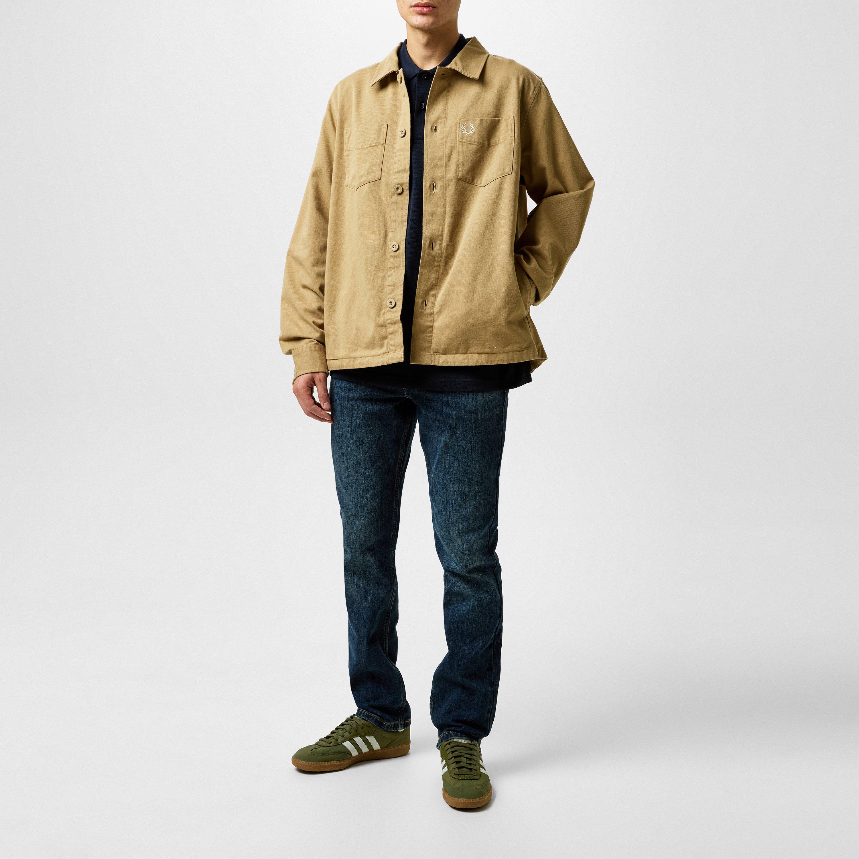 Warm Stone 363 - Fred Perry - Men's Twill Overshirt - 6