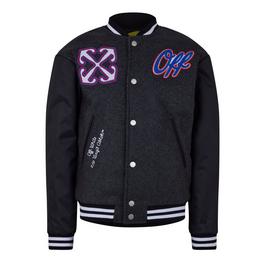 Off White Arrow Bomber Jacket Juniors