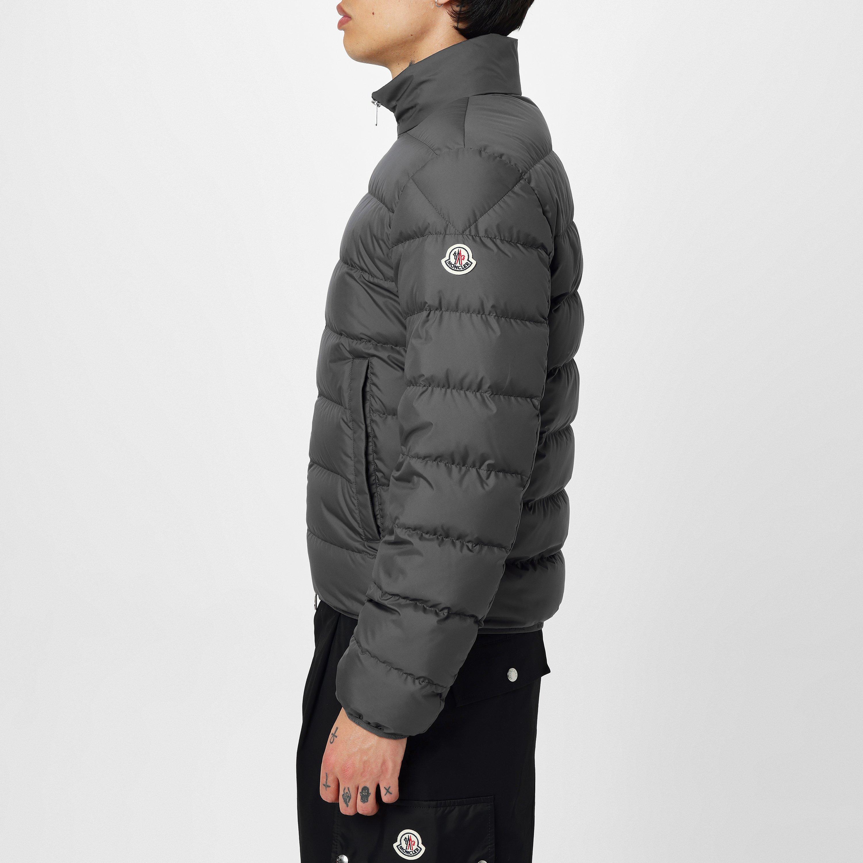 Charcoal 920 - Moncler - Men's Baudinet Goose Down Stand Collar Long Sleeve Short Puffer Jacket - 2
