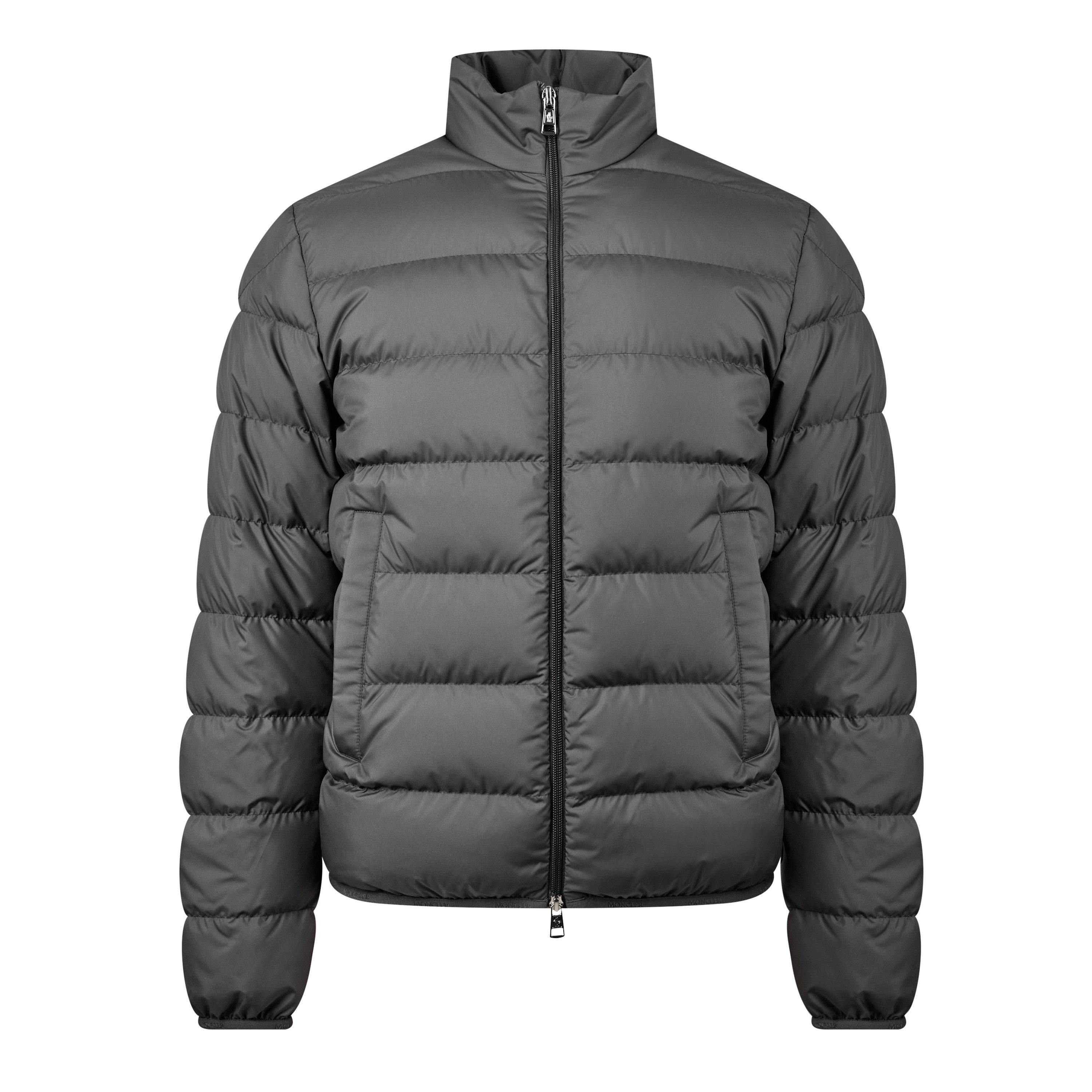 Charcoal 920 - Moncler - Men's Baudinet Goose Down Stand Collar Long Sleeve Short Puffer Jacket - 5