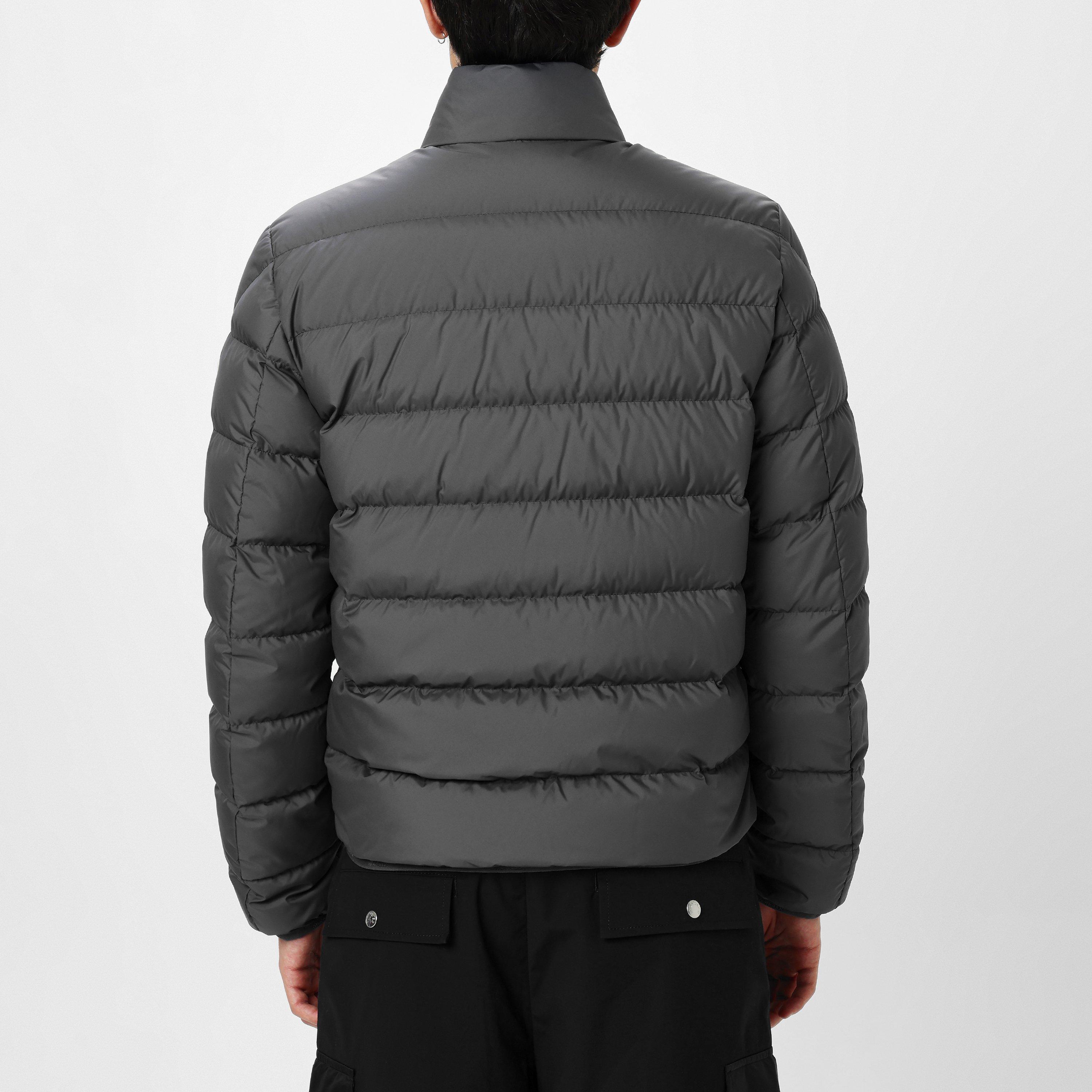 Charcoal 920 - Moncler - Men's Baudinet Goose Down Stand Collar Long Sleeve Short Puffer Jacket - 3