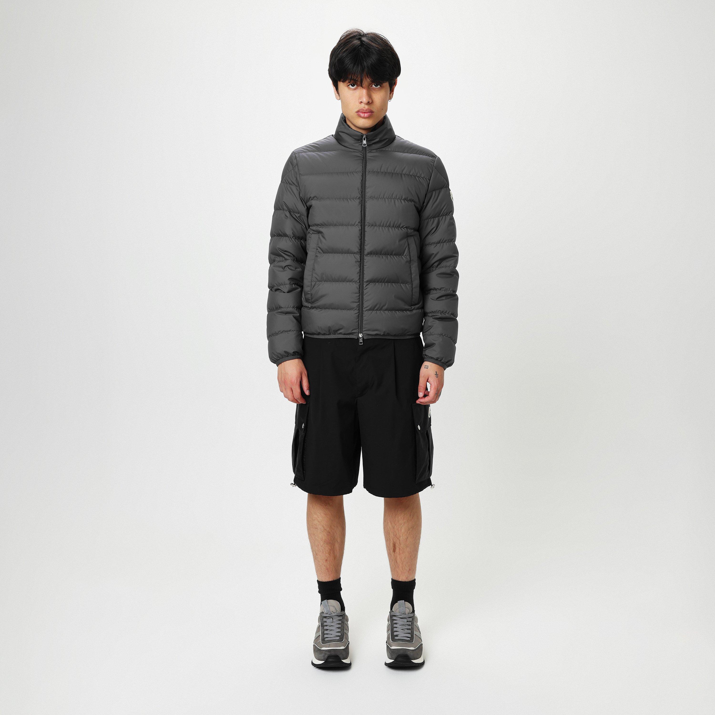 Charcoal 920 - Moncler - Men's Baudinet Goose Down Stand Collar Long Sleeve Short Puffer Jacket - 4